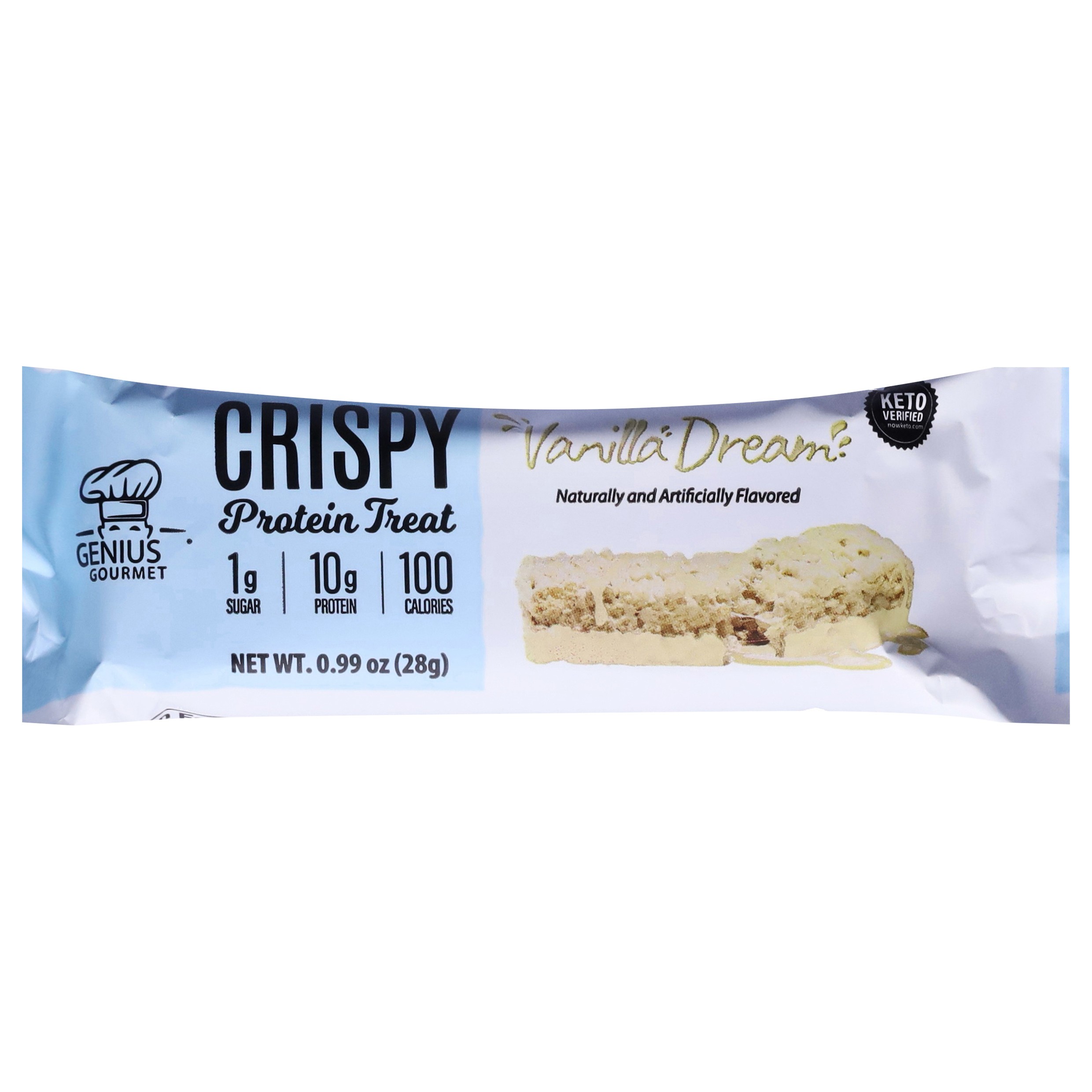 Genius Gourmet Crispy Vanilla Dream Protein Treat
