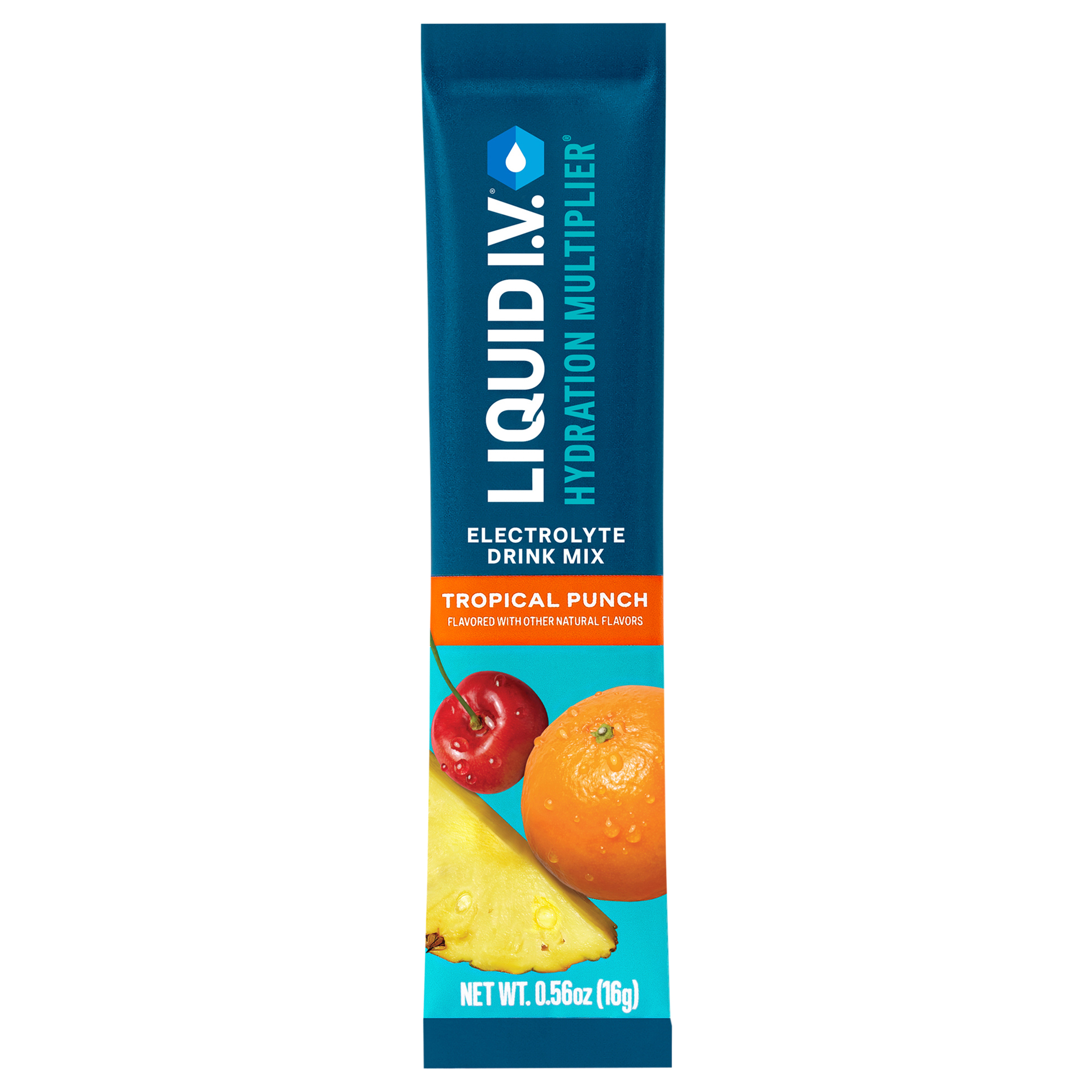 Liquid I.V.® Hydration Multiplier® - Tropical Punch - Hydration Powder Packets | Electrolyte Powder Drink Mix | Convenient Single-Serving Sticks | Non-GMO | Single Stick