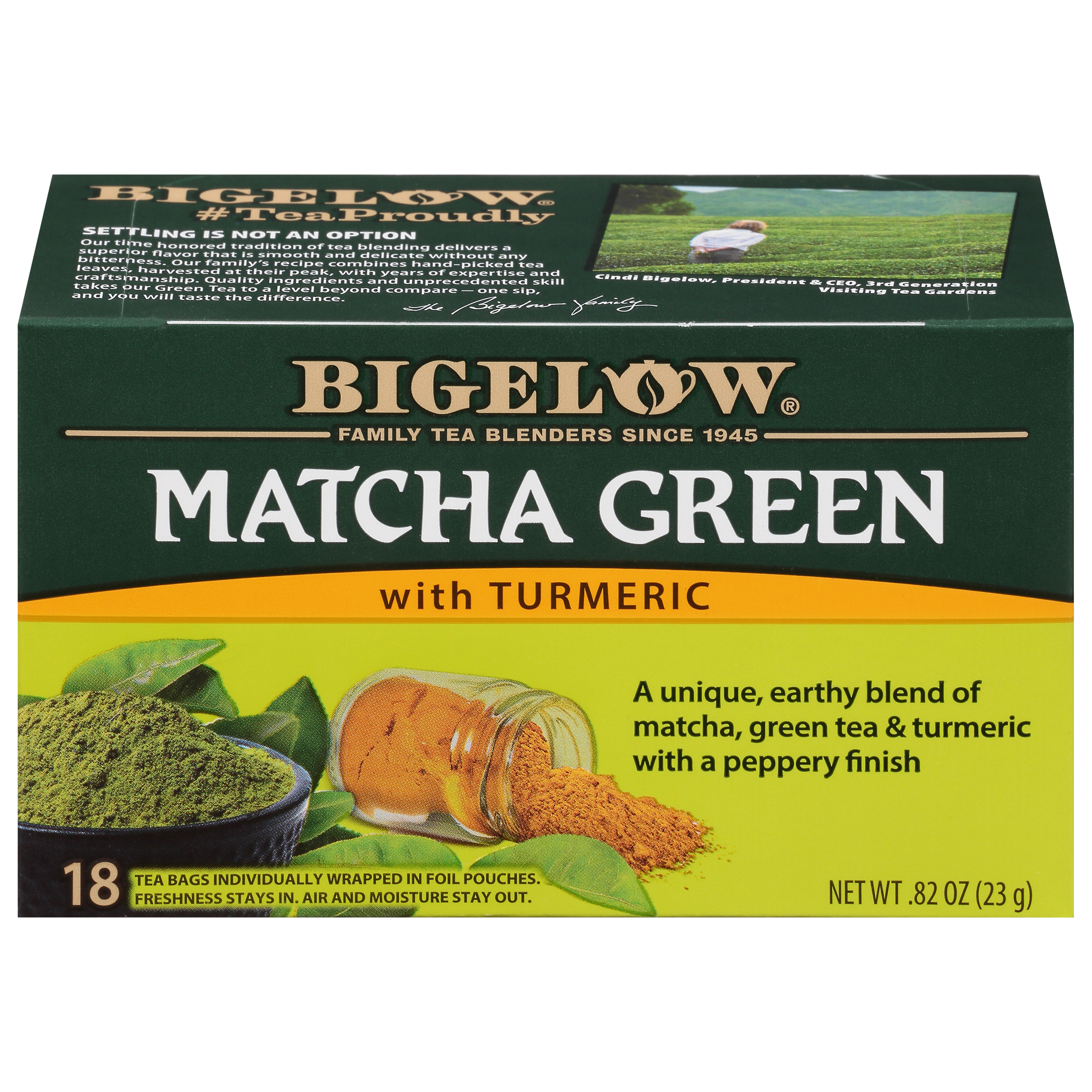 Bigelow Tea Bags Matcha Green Tea with Turmeric