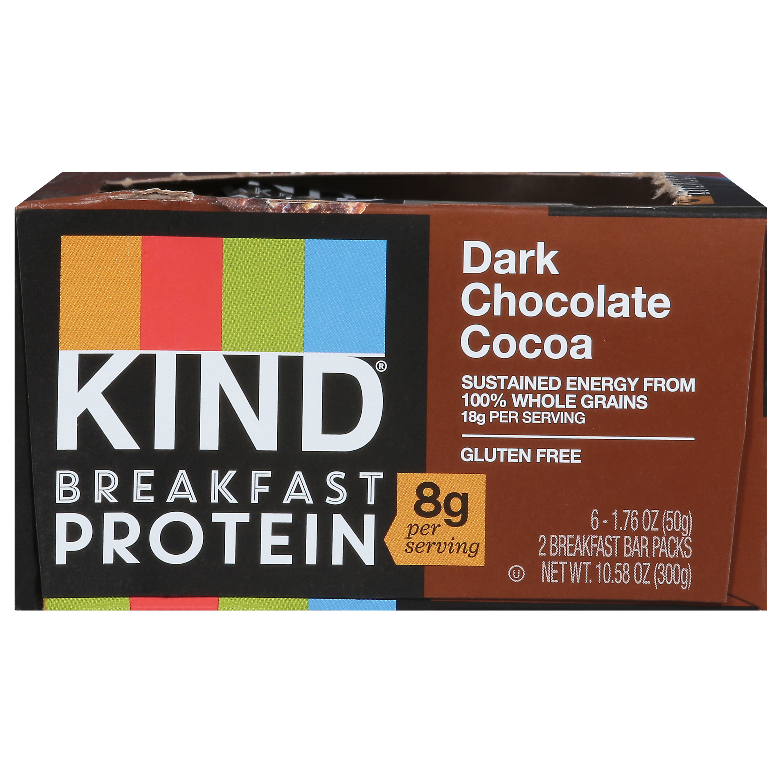Kind Dark Chocolate Cocoa Breakfast Bars 6 - 1.76 oz Packs