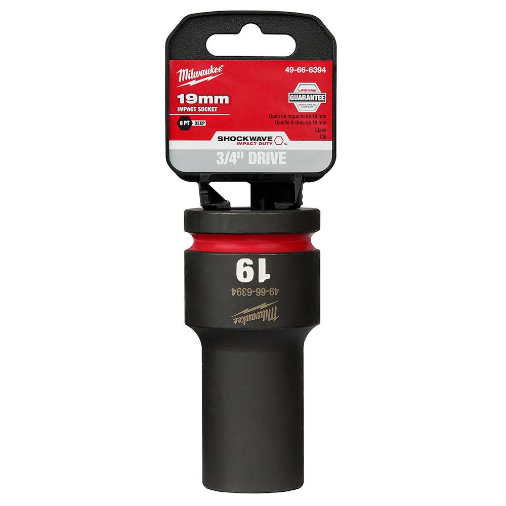 SHOCKWAVE Impact Duty 3/4" Drive 19MM Deep 6 Point Socket