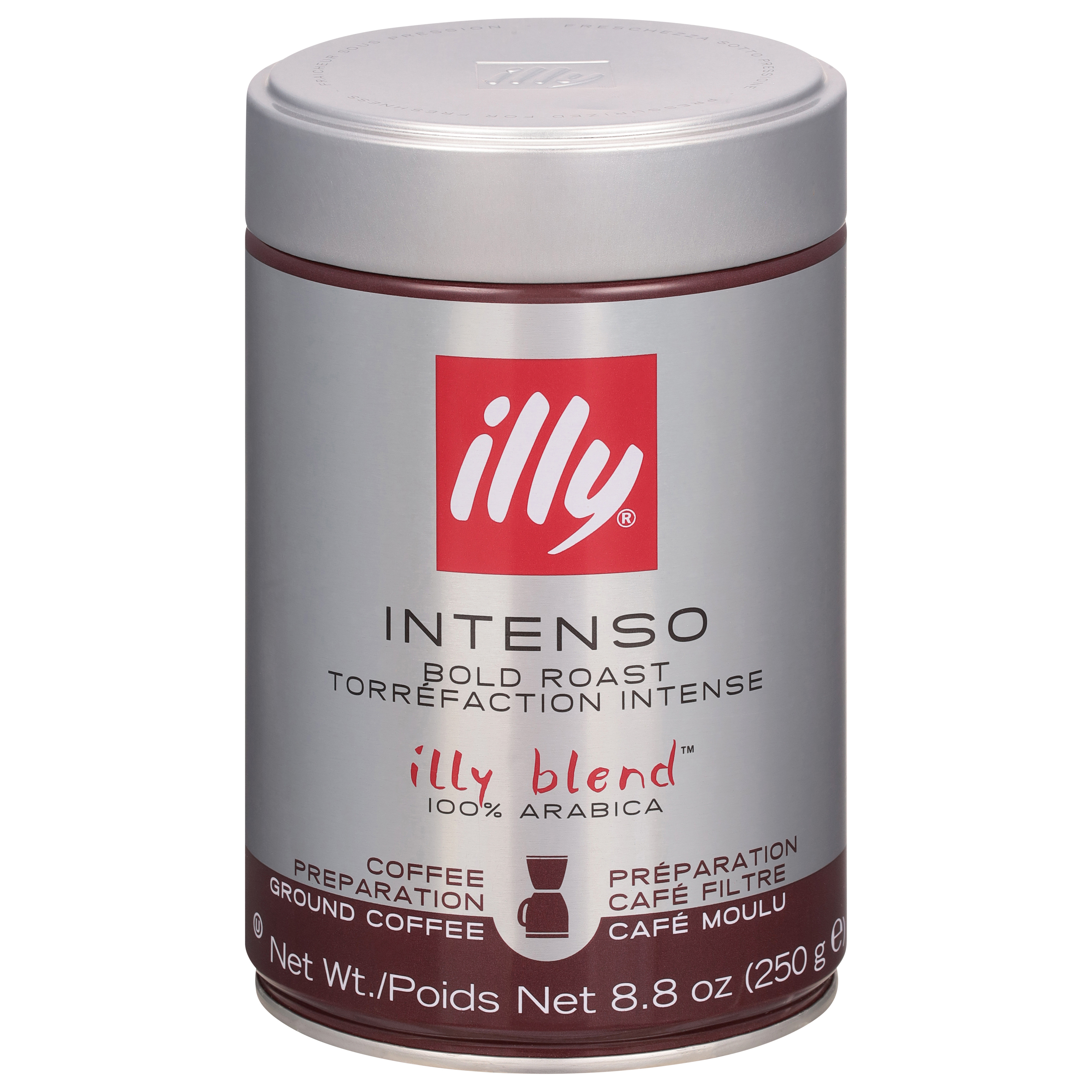 Illy Illy Blend Bold Roast 100% Arabica Ground Intenso Coffee