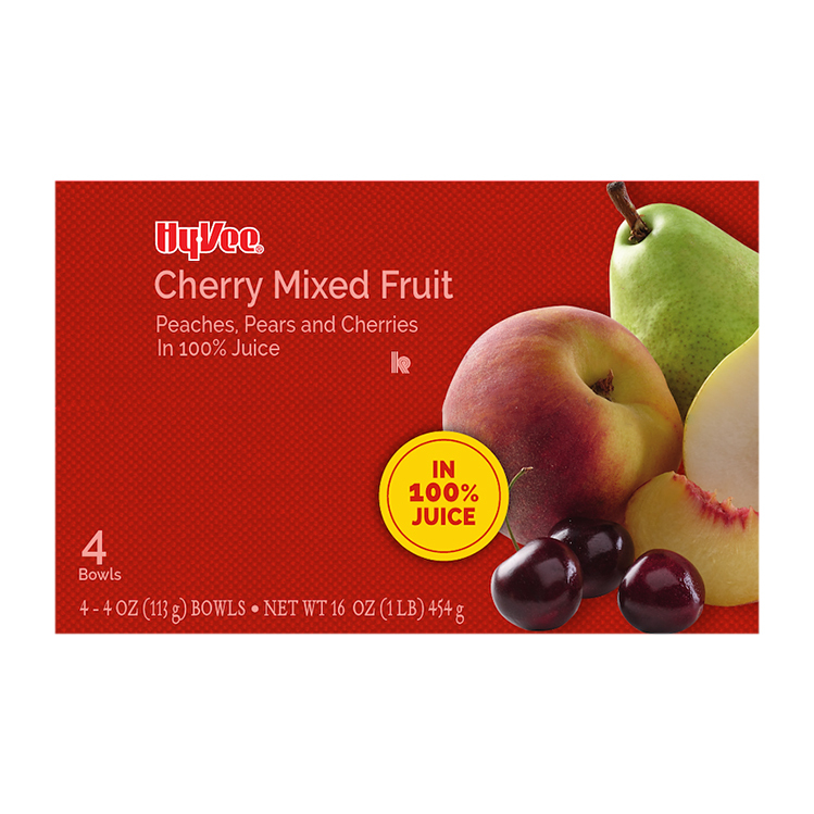 HyVee Cherry Mixed Fruit 4 ea
