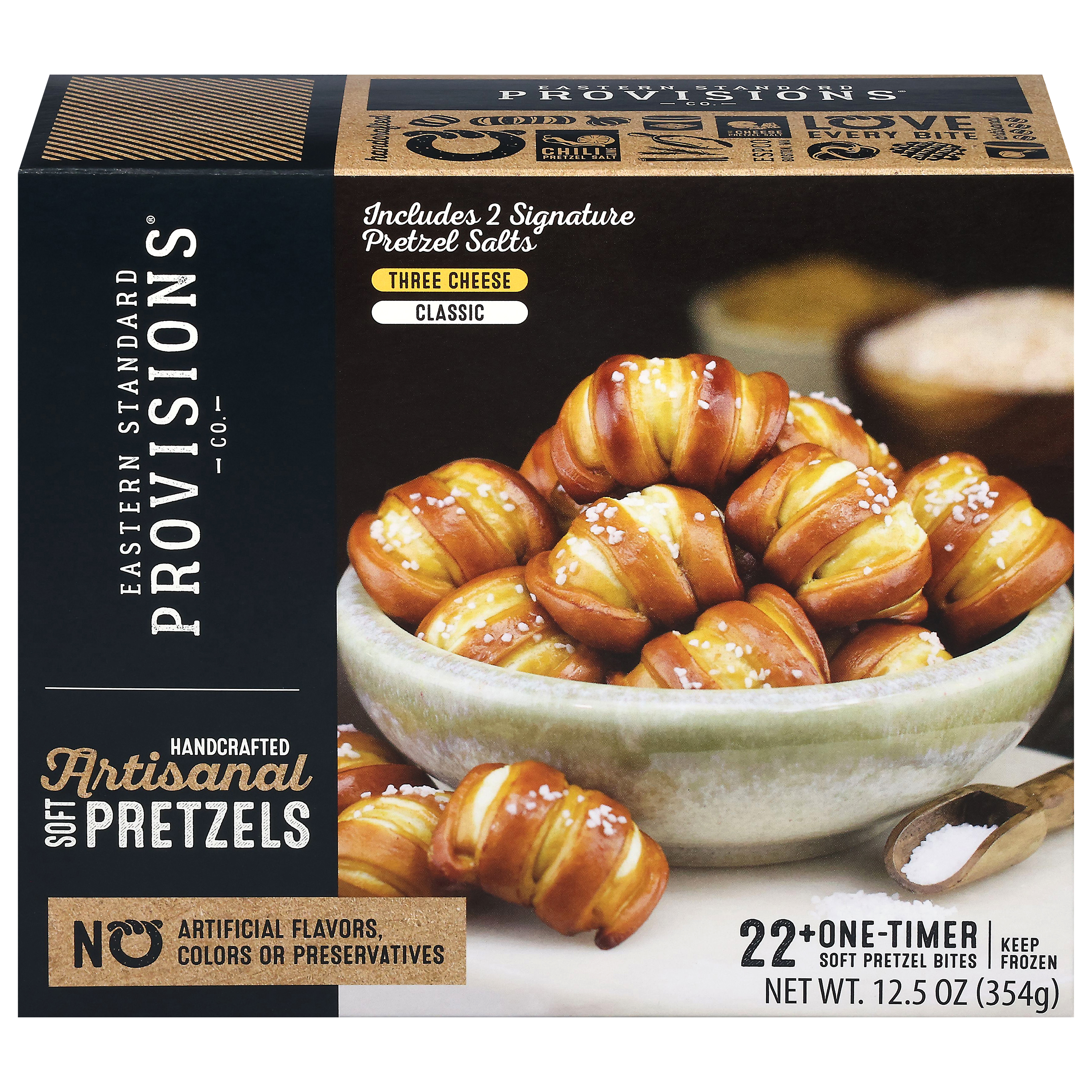 Eastern Standard Provisions Artisanal Soft Three Cheese/Classic Pretzels