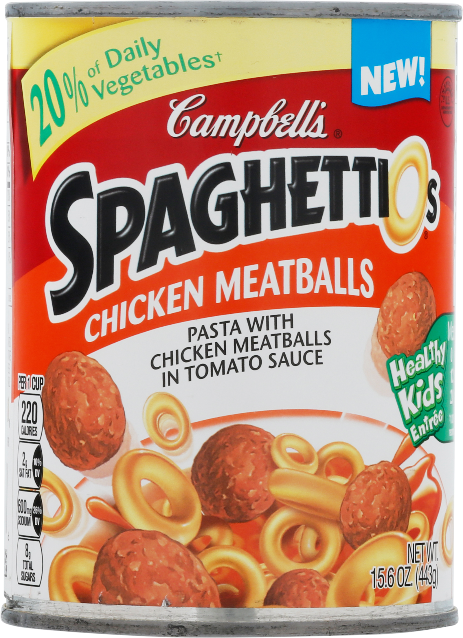 Campbells Spaghettios With Chix Meatballs 15.6oz