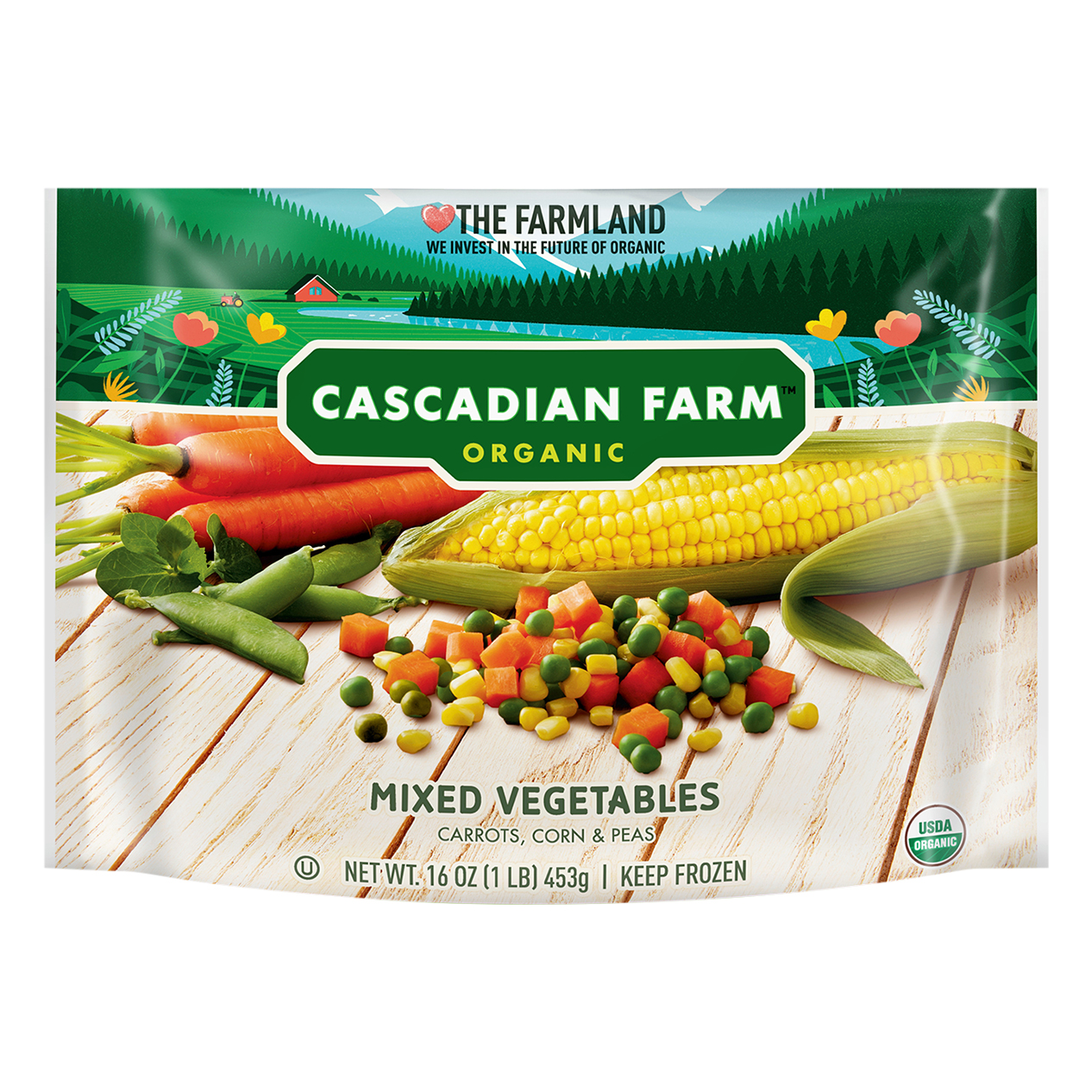 Cascadian Farm Organic Mixed Vegetables, Frozen Vegetables,16 oz
