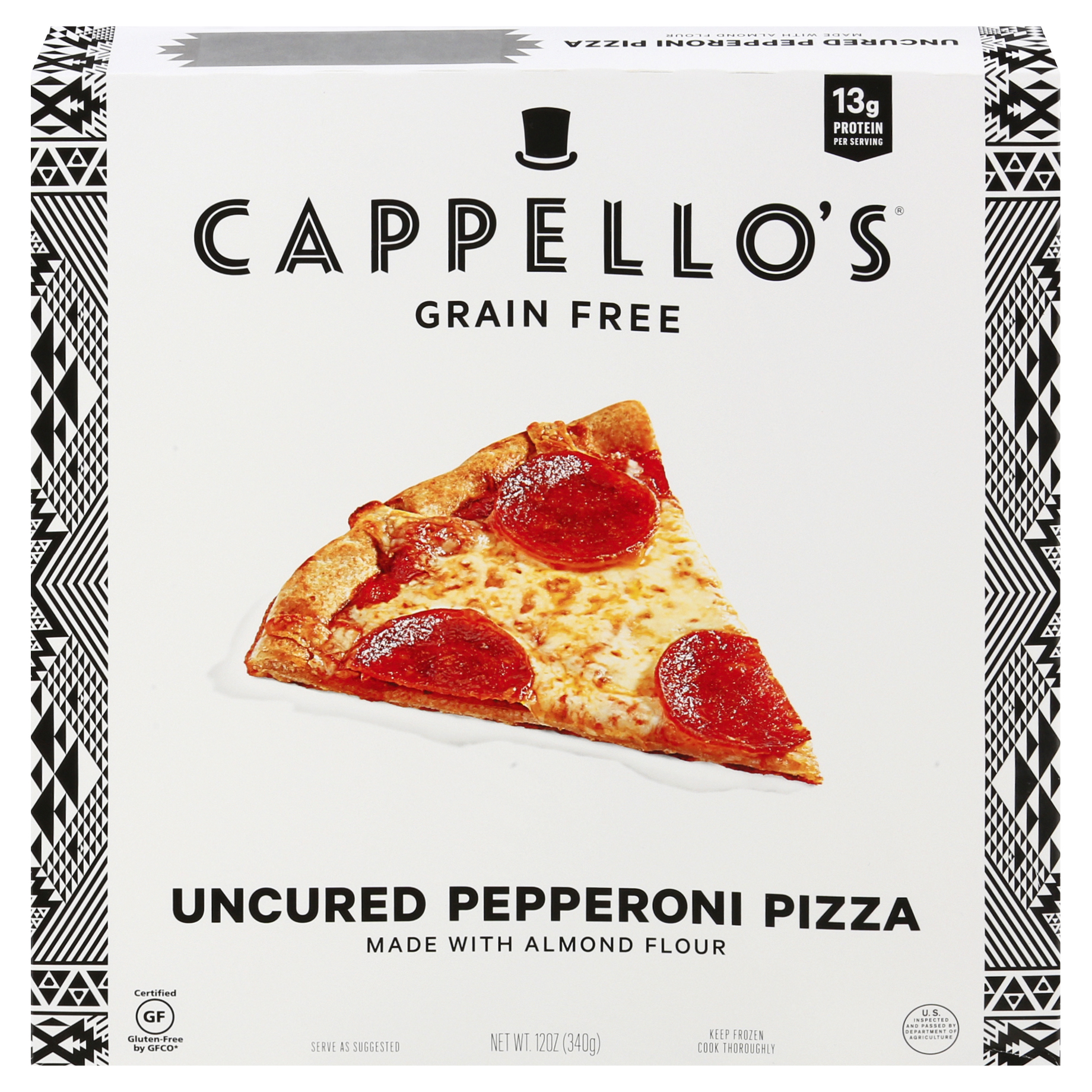 Cappello's Grain Free Uncured Pepperoni Pizza