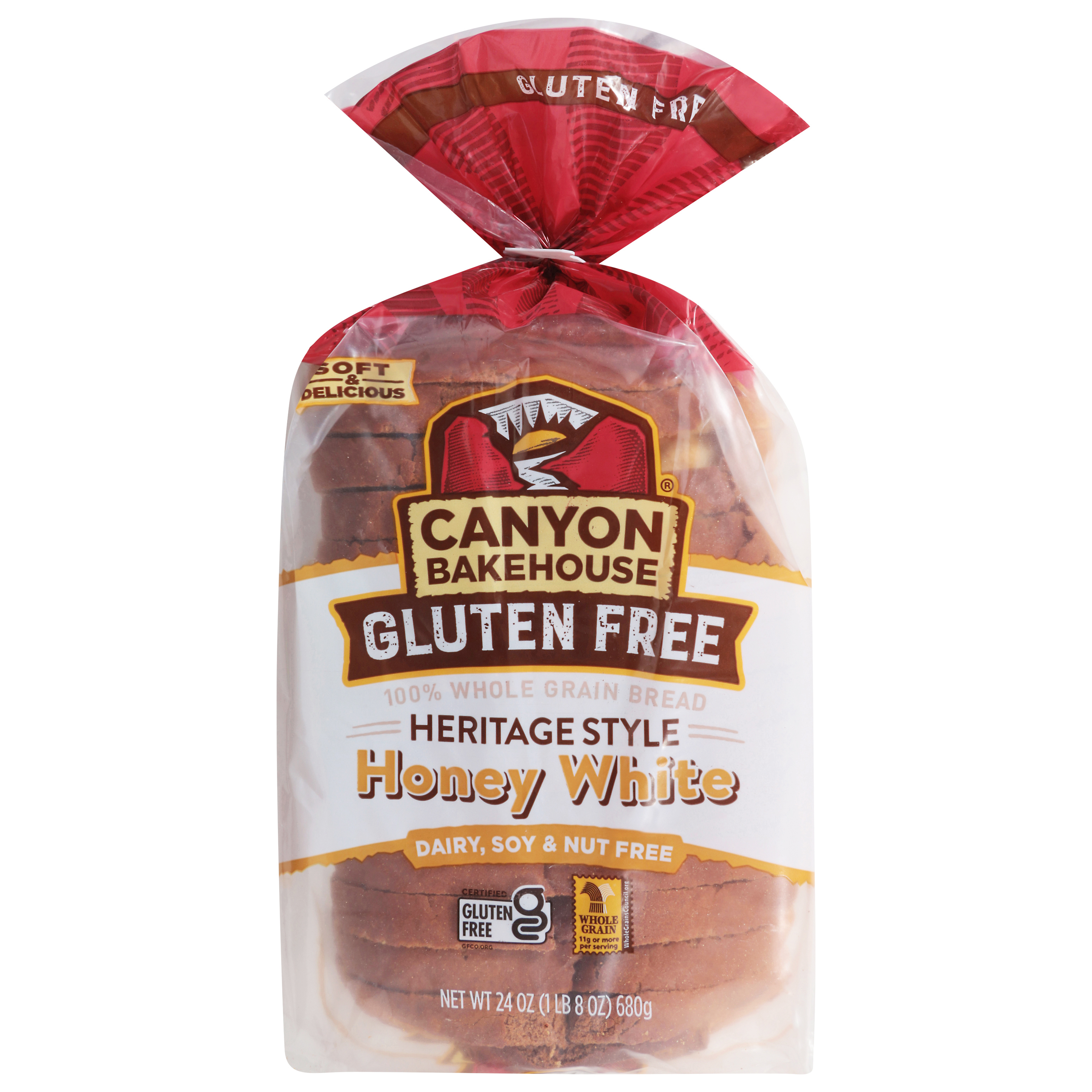 Canyon Bakehouse Gluten Free Whole Grain Heritage Style Honey White Bread