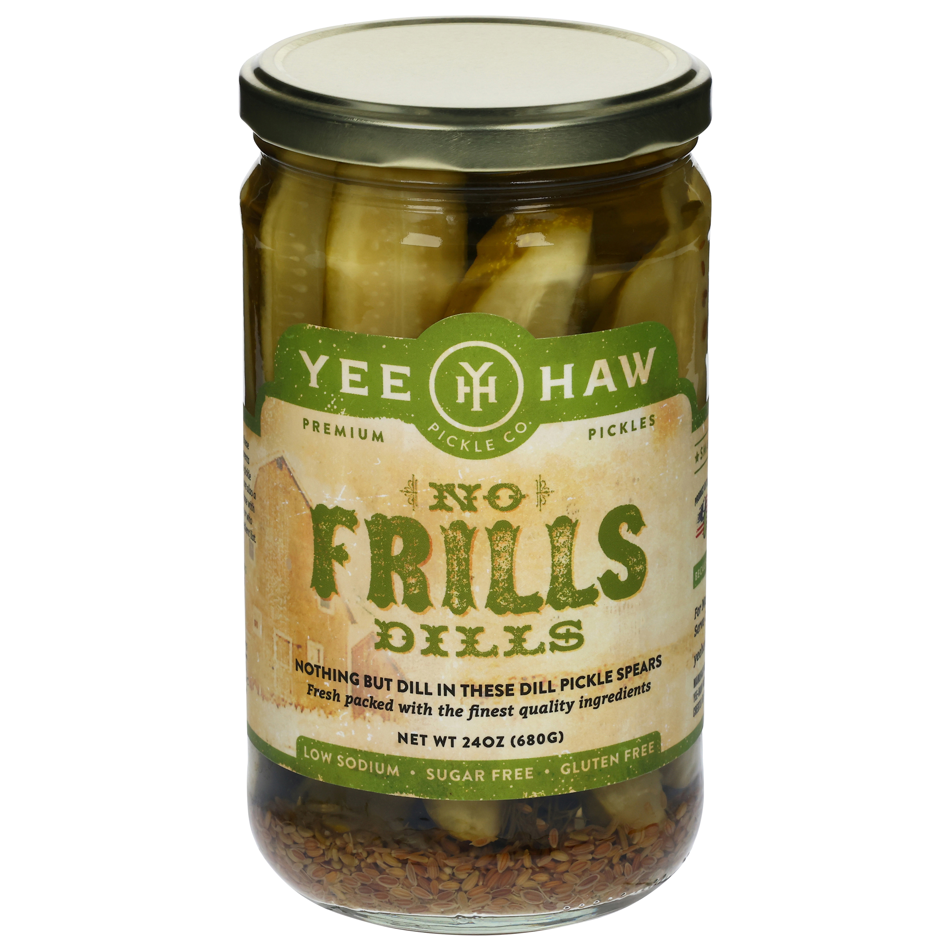 Yee-Haw Pickle Co. Premium No Frills Dills Pickles