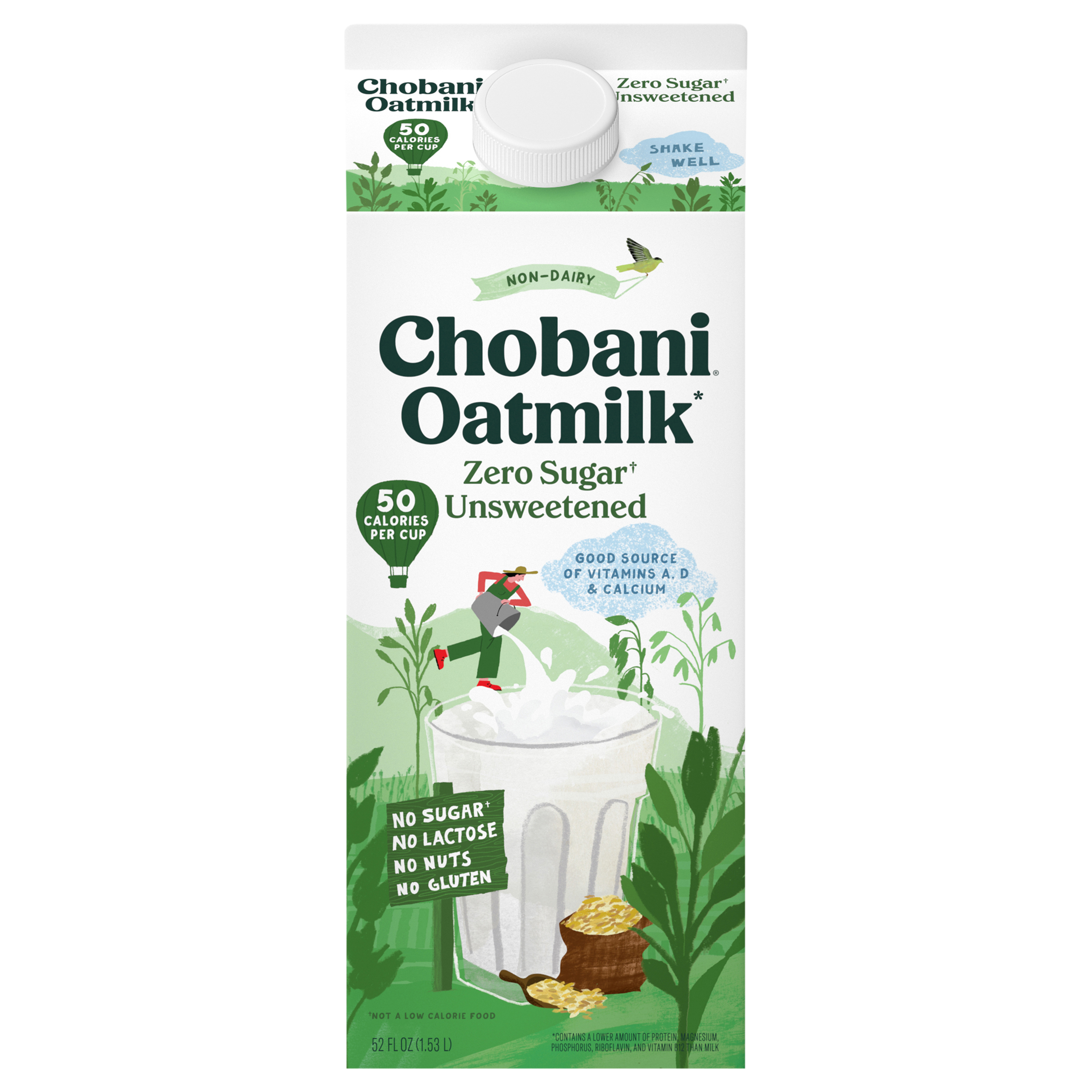 Chobani Zero Sugar Non-Dairy Unsweetened Oatmilk