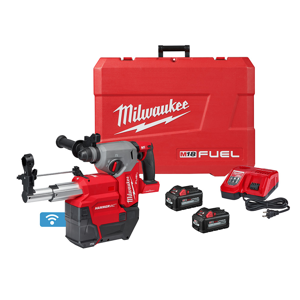 M18 FUEL™ 1" SDS Plus Rotary Hammer w/ ONE-KEY™ Dust Extractor Kit Image