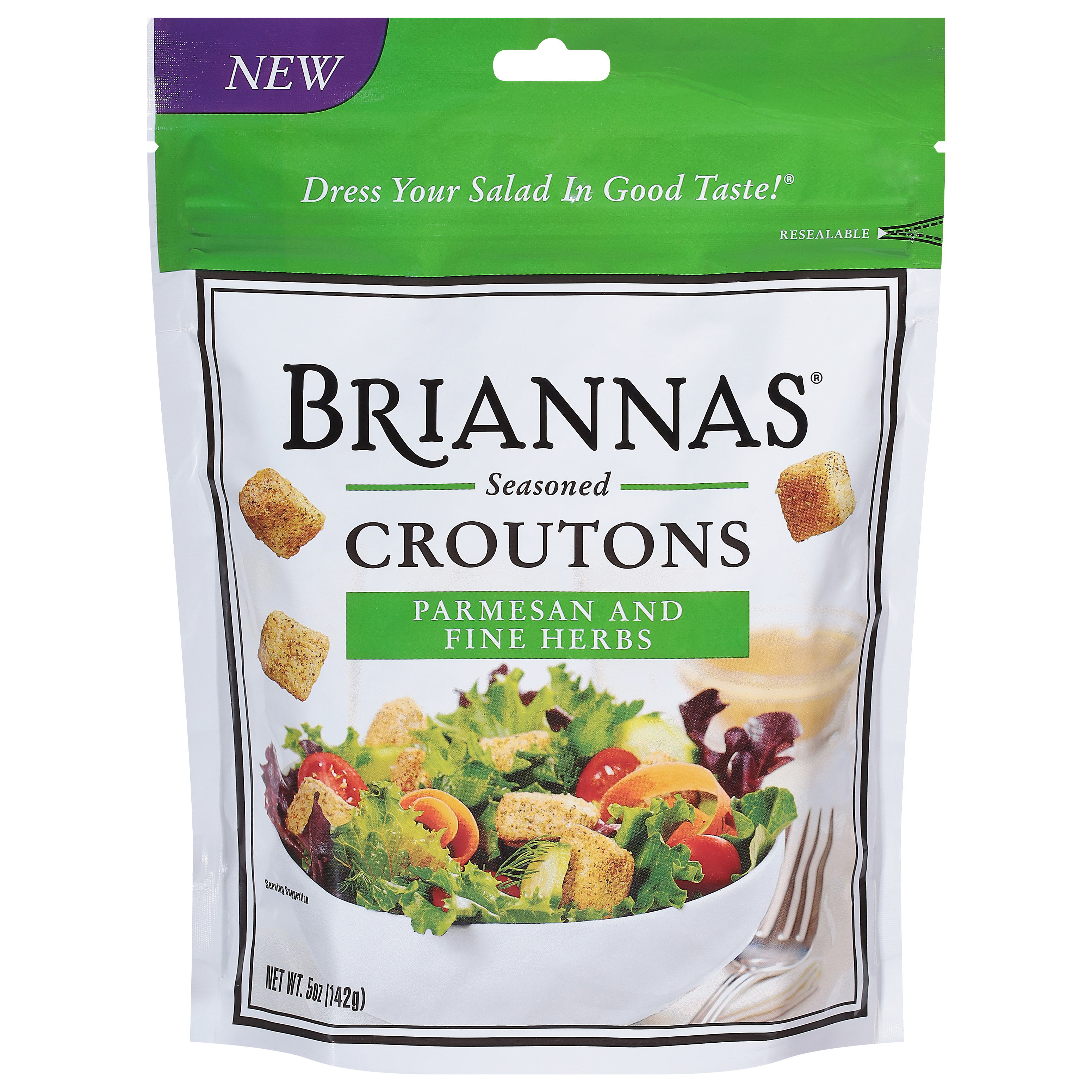 Briannas Seasoned Parmesan and Fine Herbs Croutons