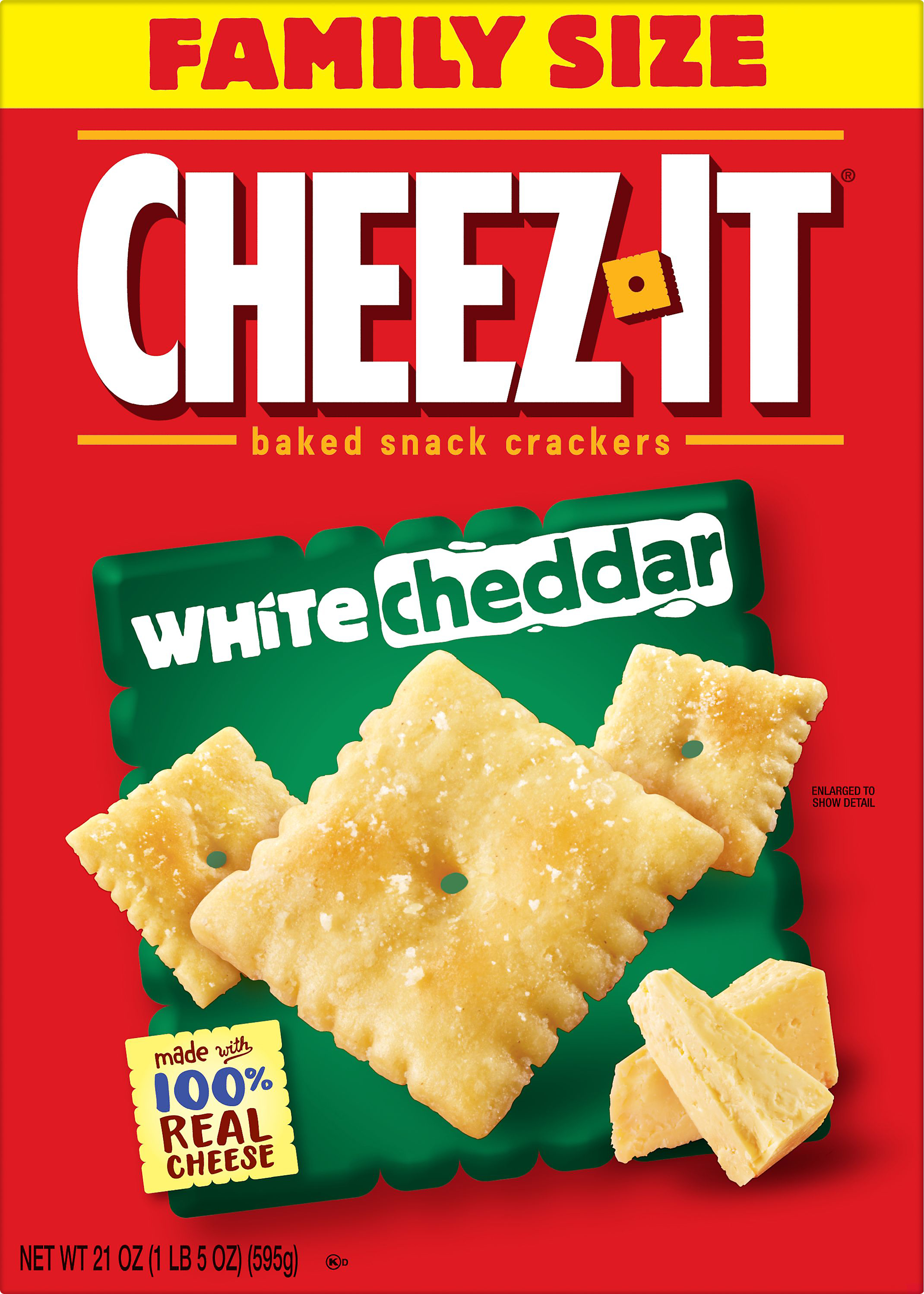 Cheez-It Family Size White Cheddar Baked Snack Crackers 21 oz