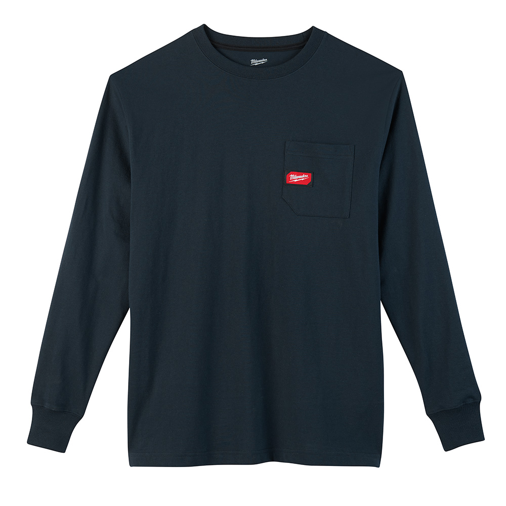 Product image for MILW 602BL-M HD Pocket T-Shirt - LS