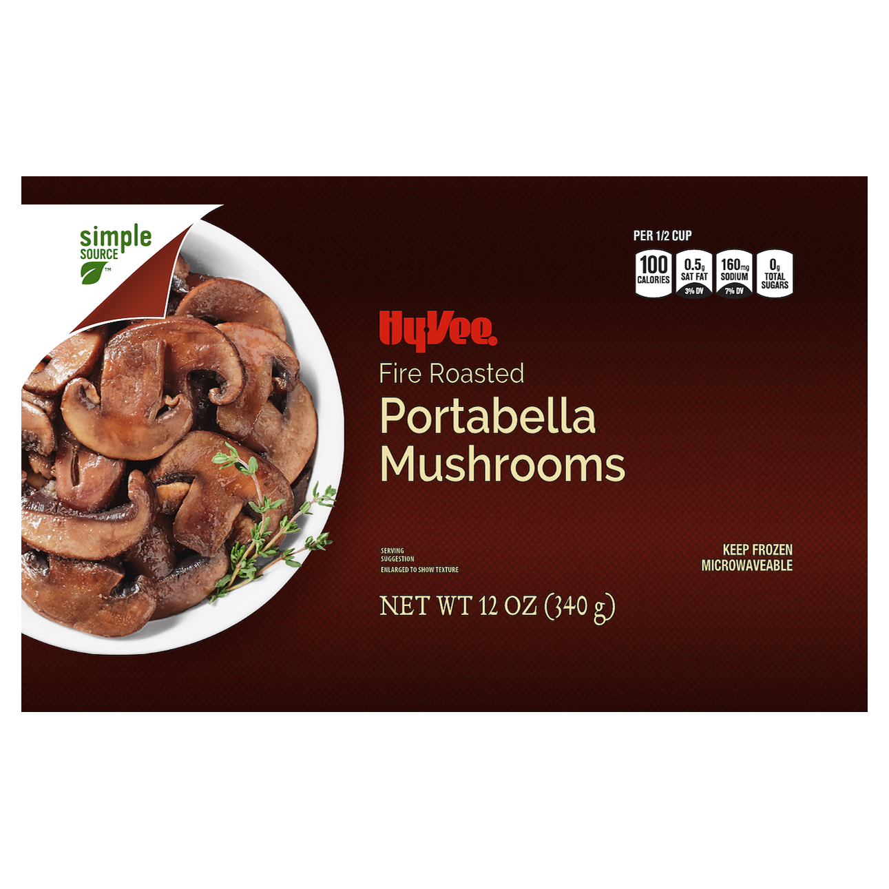 HyVee Fire Roasted Portabella Mushrooms 12 oz