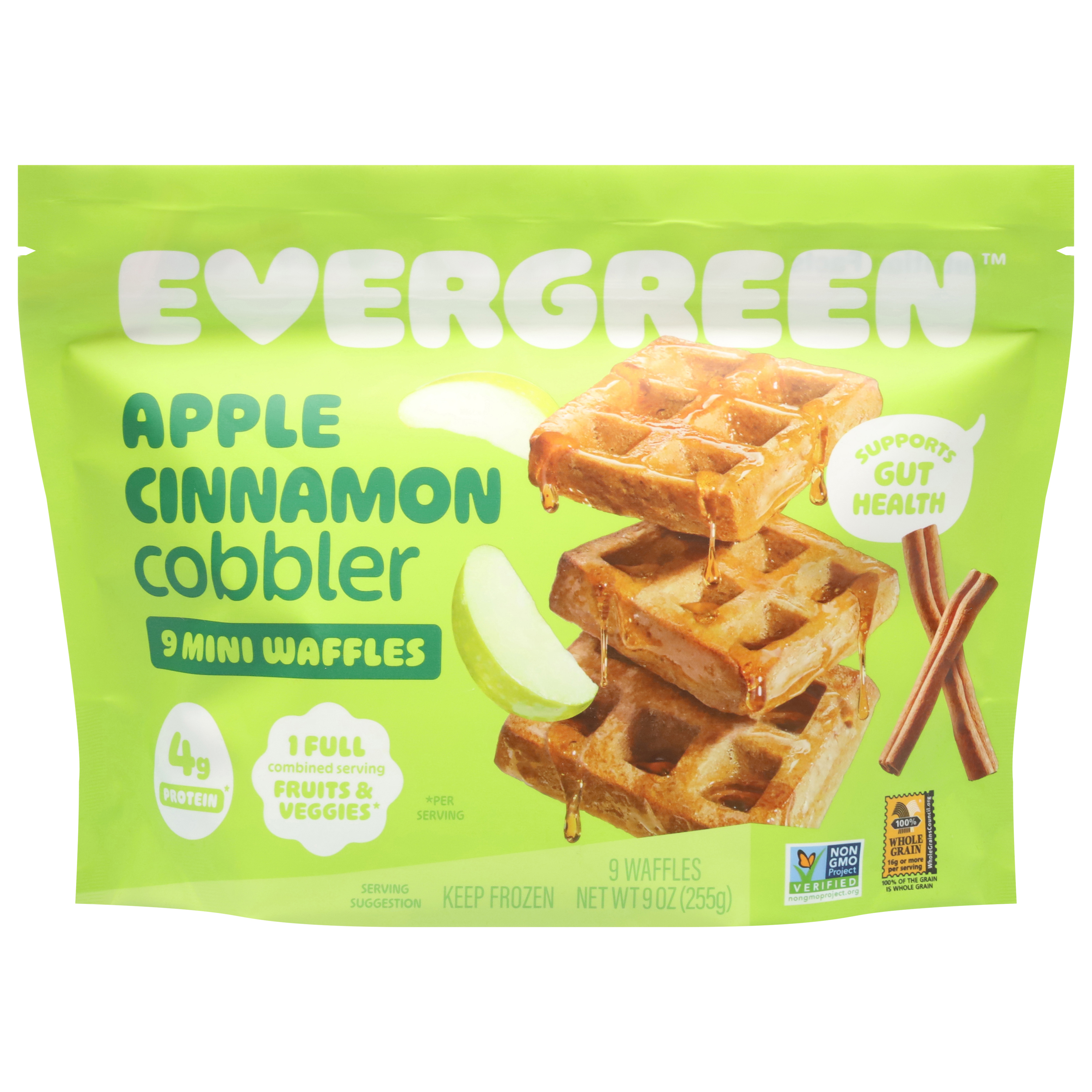 Evergreen Mini Apple Cinnamon Cobbler Waffles
