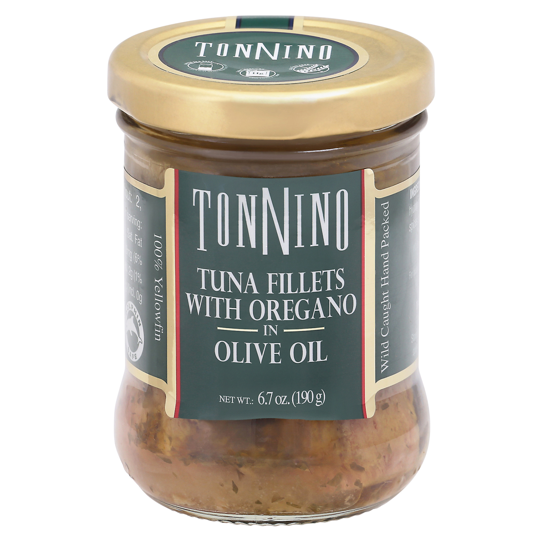 Tonnino Tuna Fillets with Oregano in Olive Oil