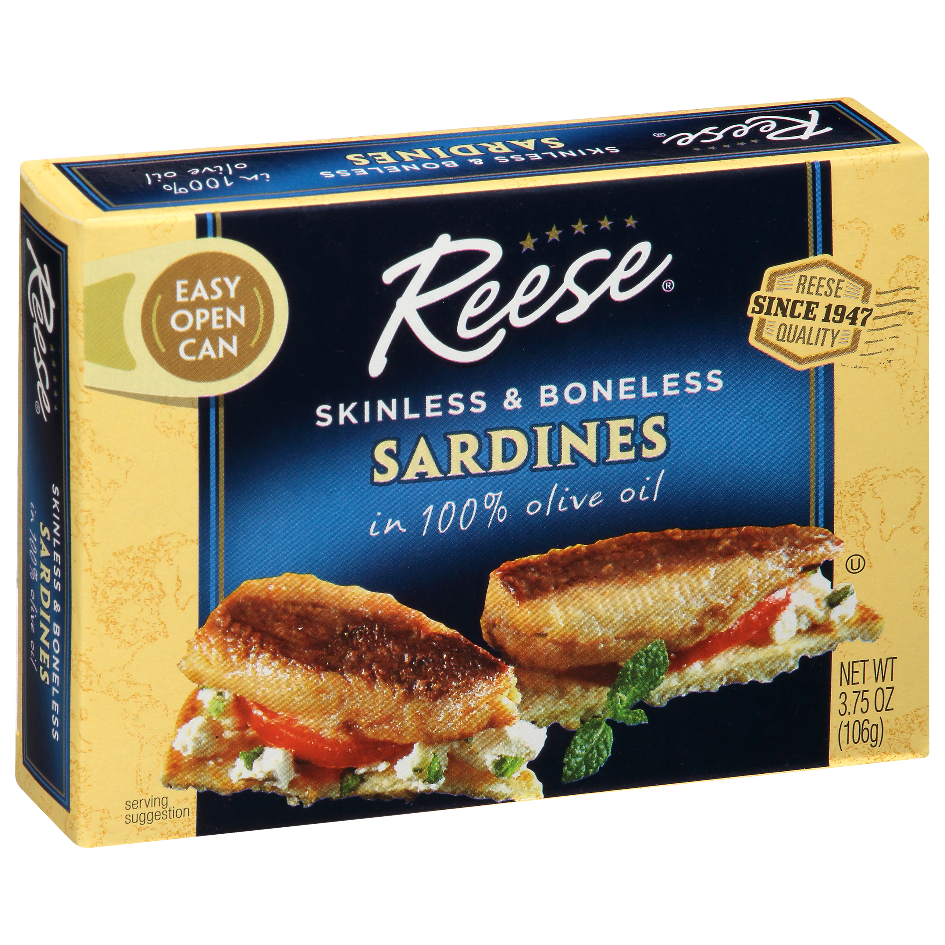 Reese Skinless & Boneless Sardines in 100% Olive Oil