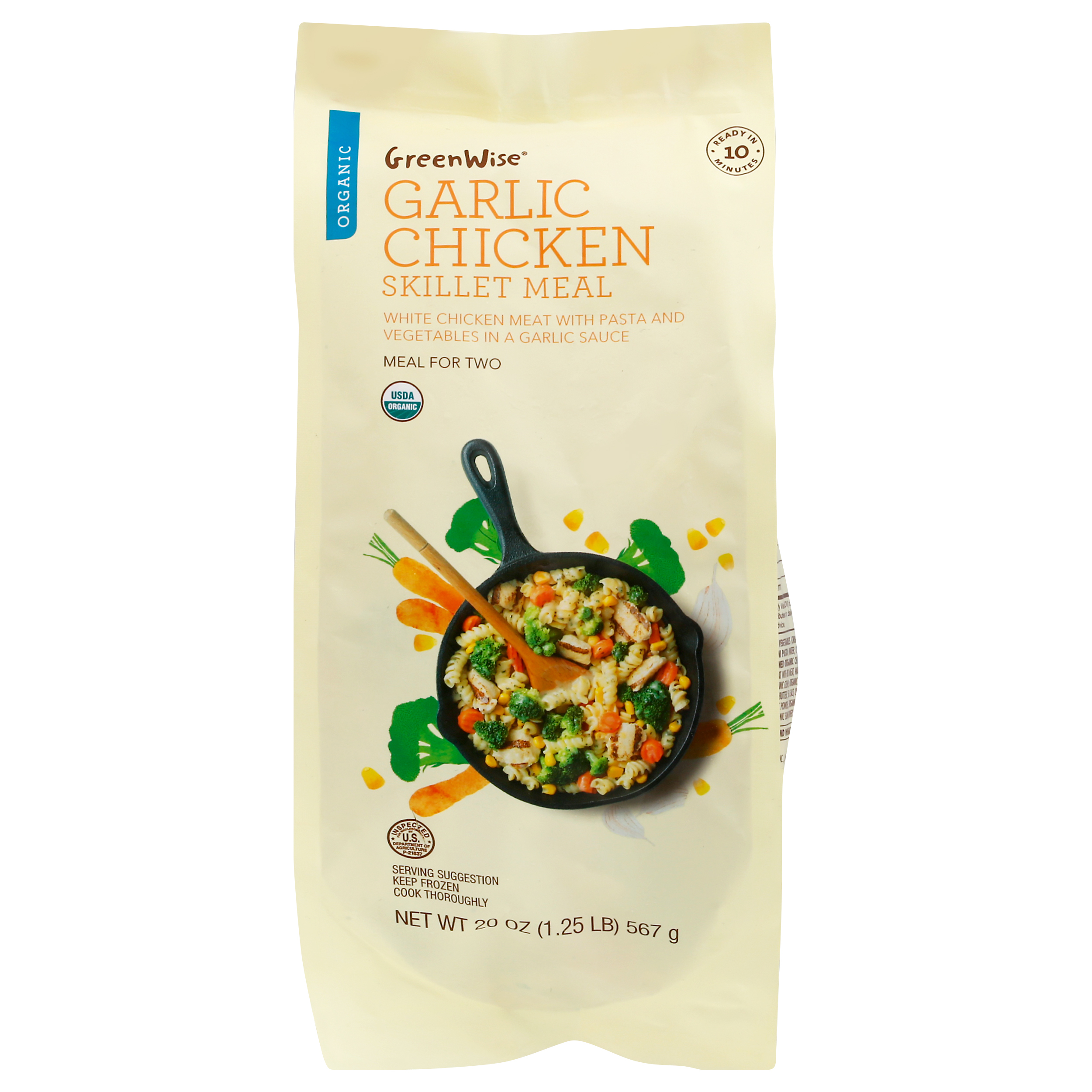 GreenWise Organic Garlic Chicken Skillet Meal 20 oz BAG