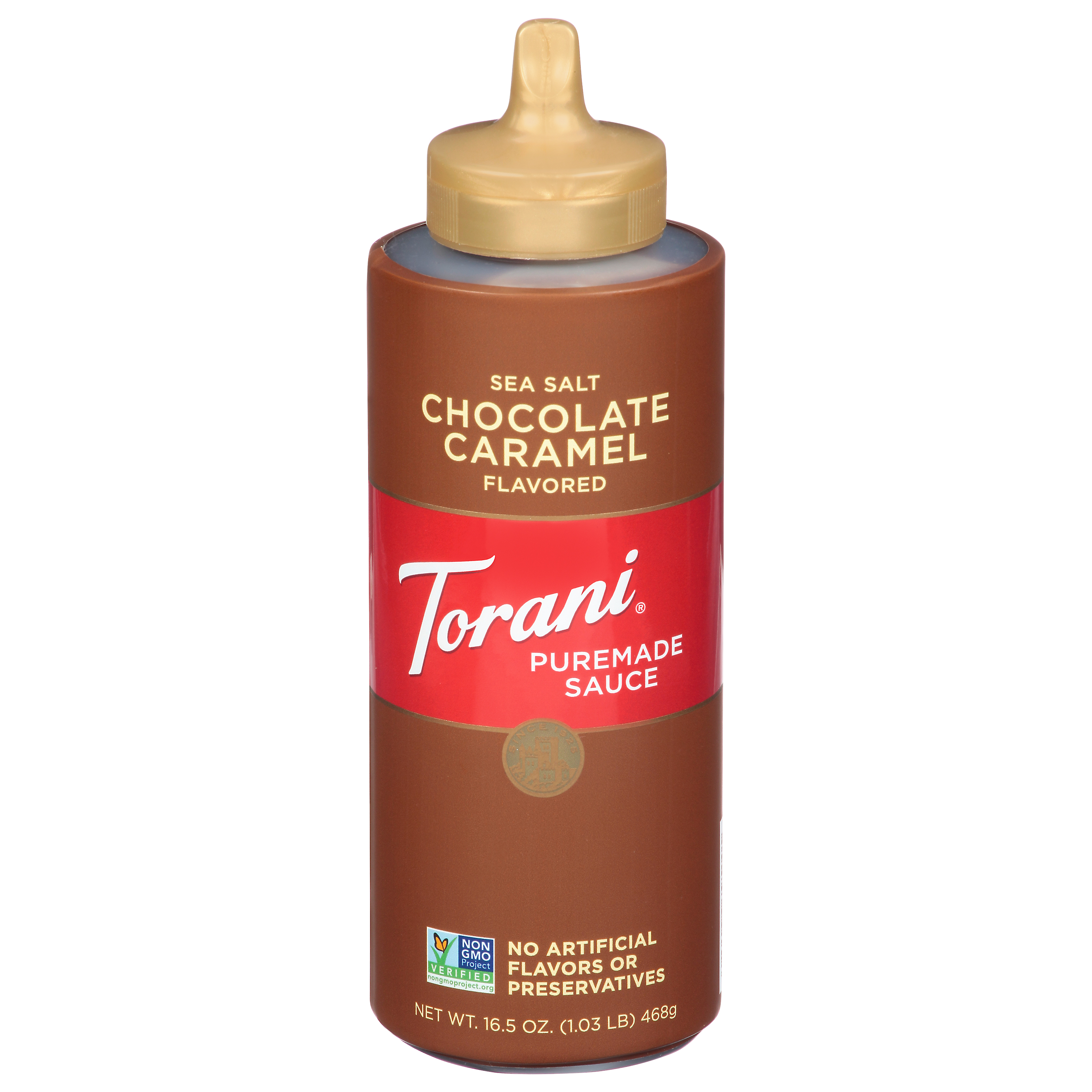Torani Sea Salt Chocolate Caramel Flavored Puremade Sauce
