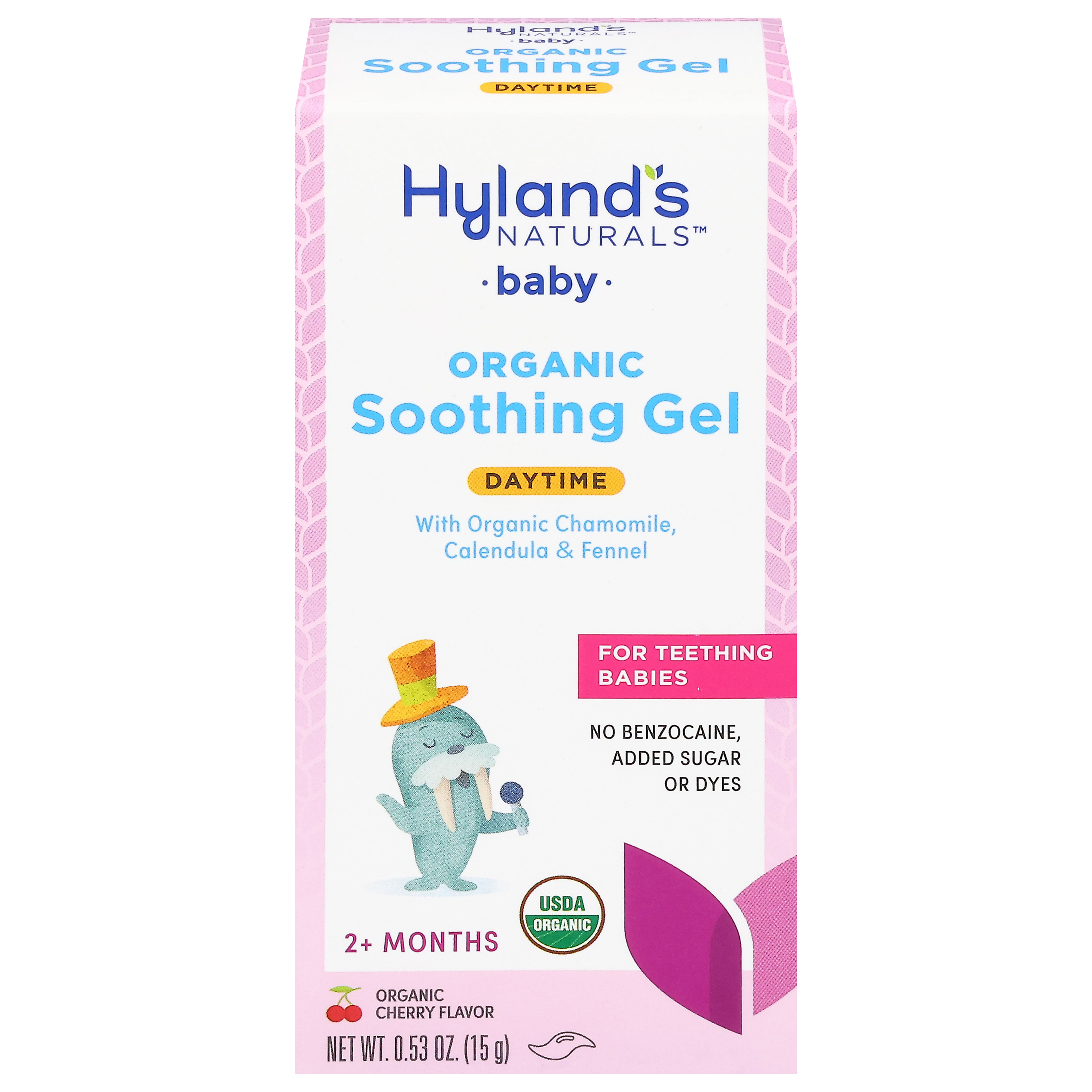 Hyland's Naturals Baby Organic 2+ Months Daytime Cherry Flavor Soothing Gel