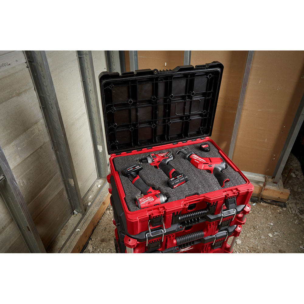 Milwaukee packout tool box shop with foam insert