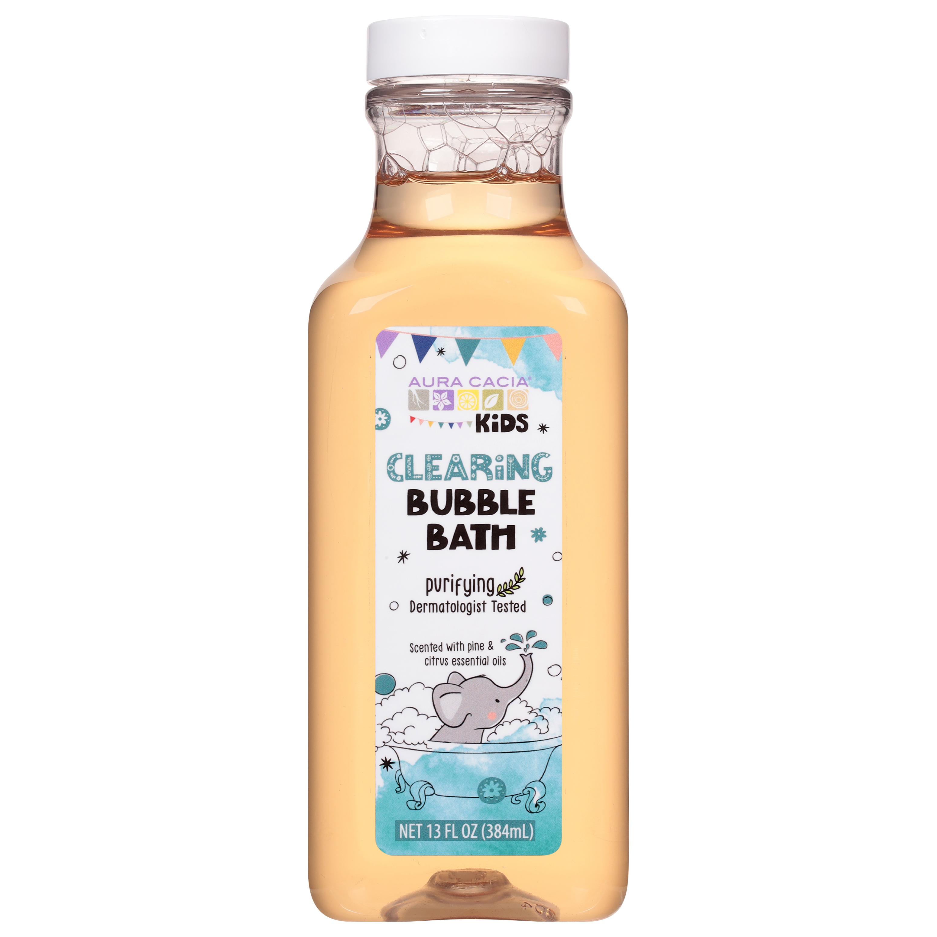 Aura Cacia Kids Purifying Pine & Citrus Essential Oils Clearing Bubble Bath