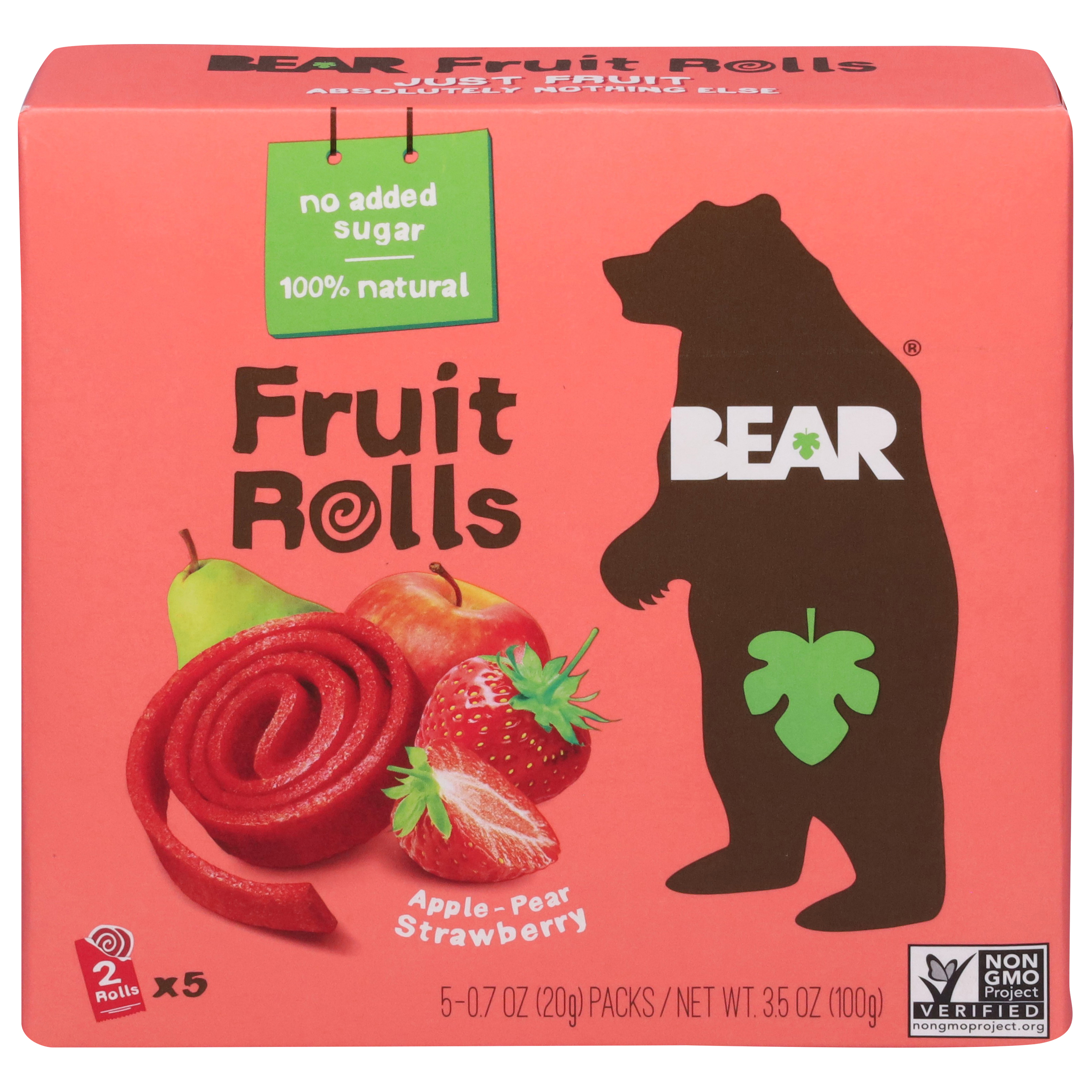 Bear Apple-Pear Strawberry Fruit Rolls