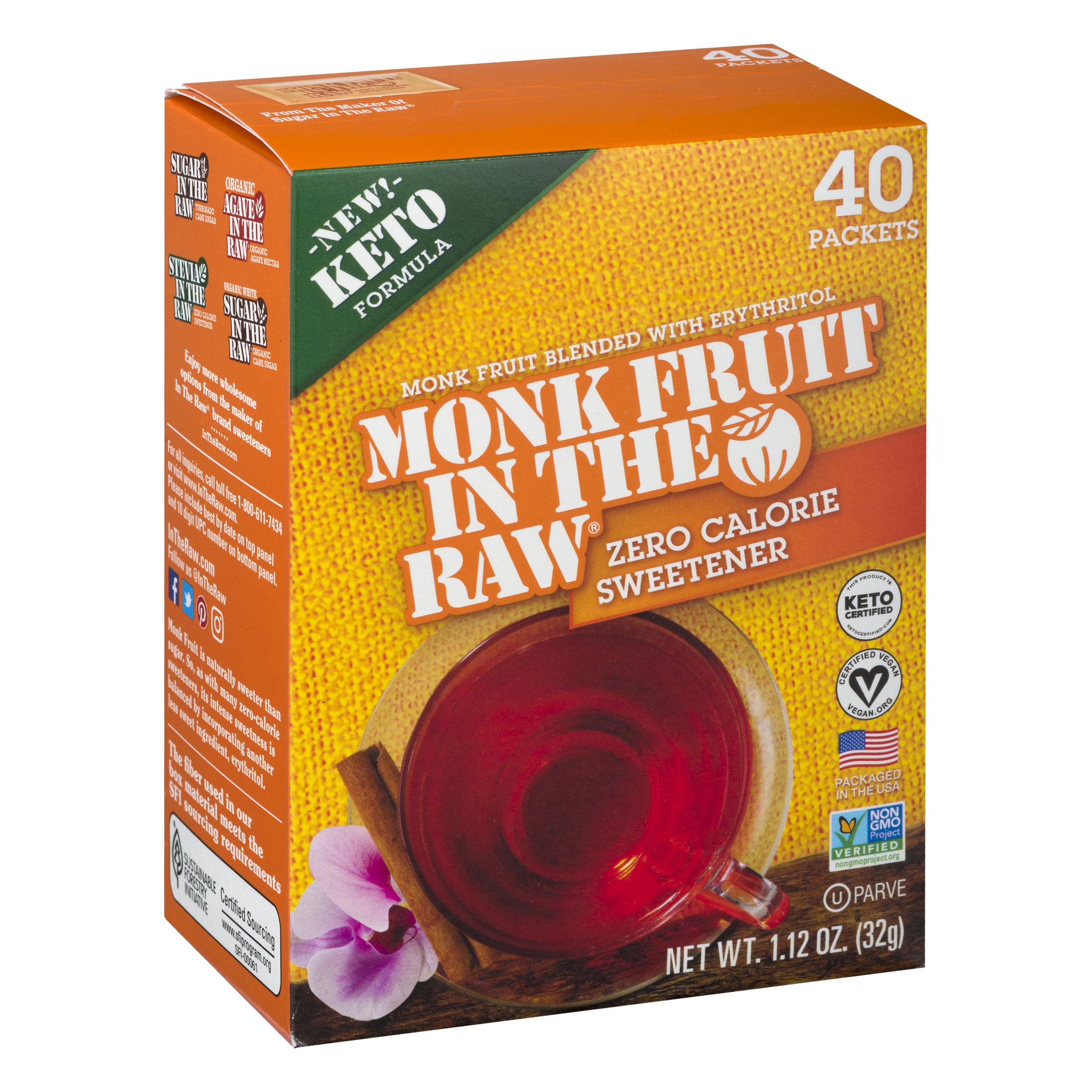 In the Raw Monk Fruit Sug in Raw Packets