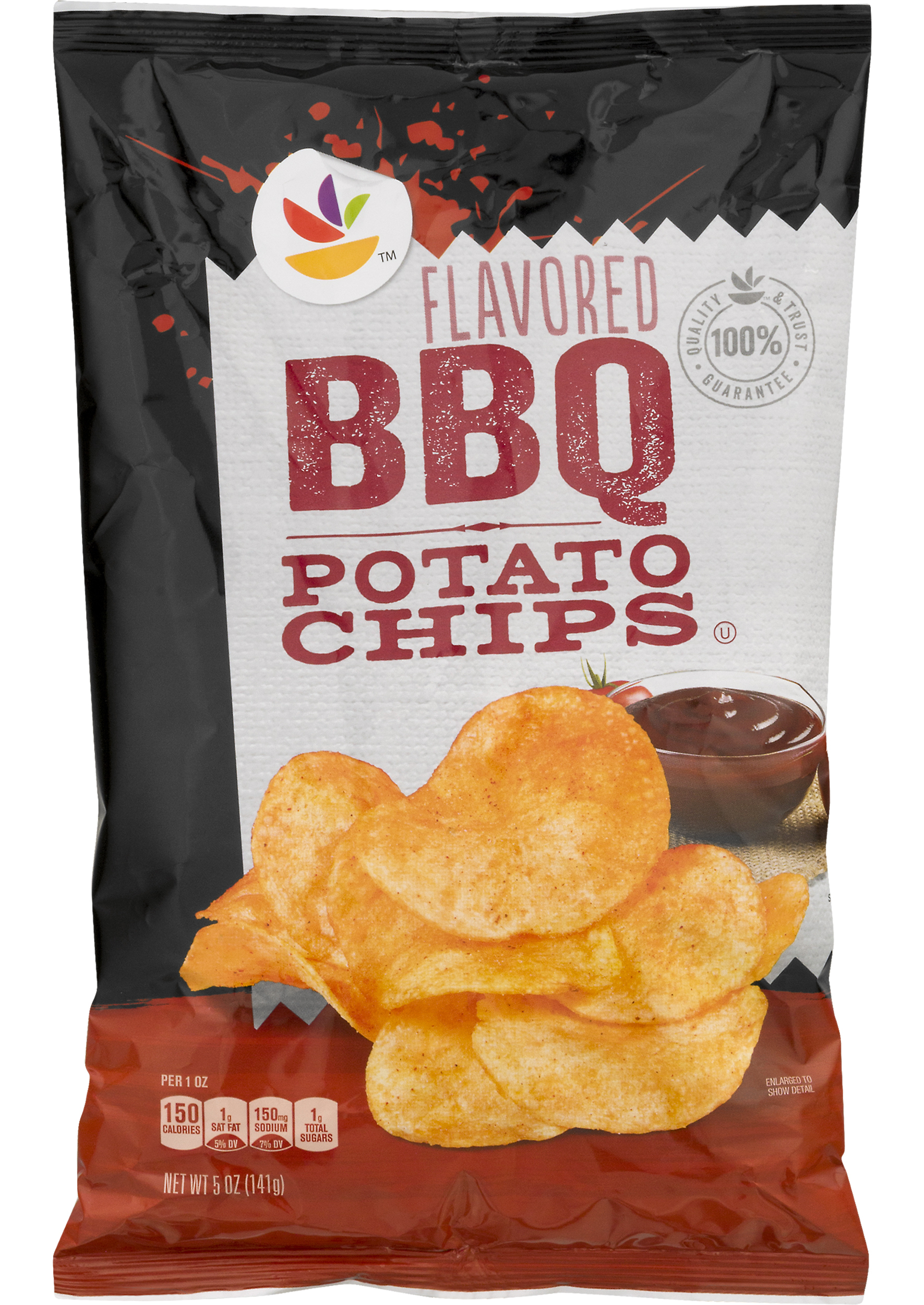 Ahold Potato Chips, Bbq Flavored, Bag