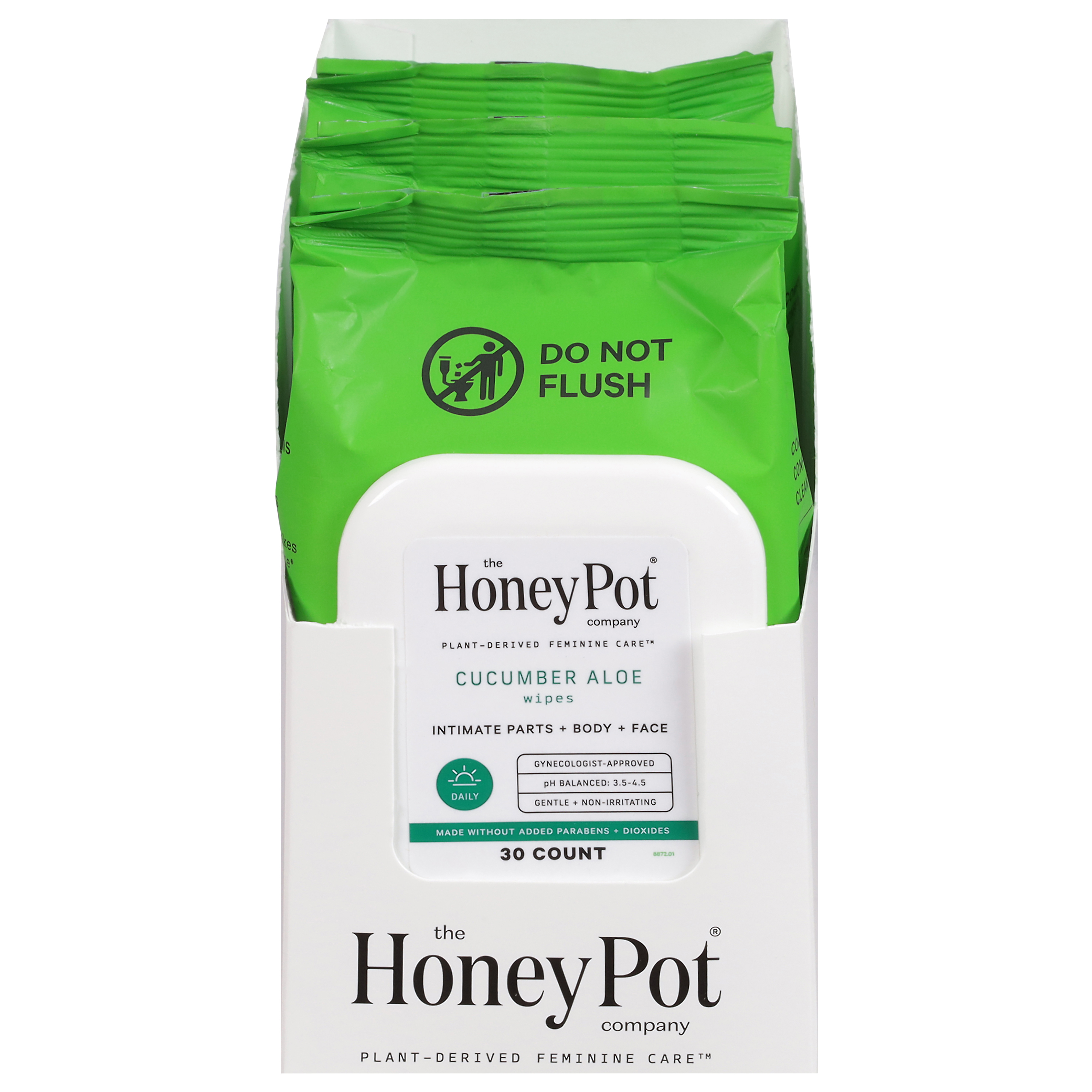 The Honey Pot Company Cucumber Aloe Wipes