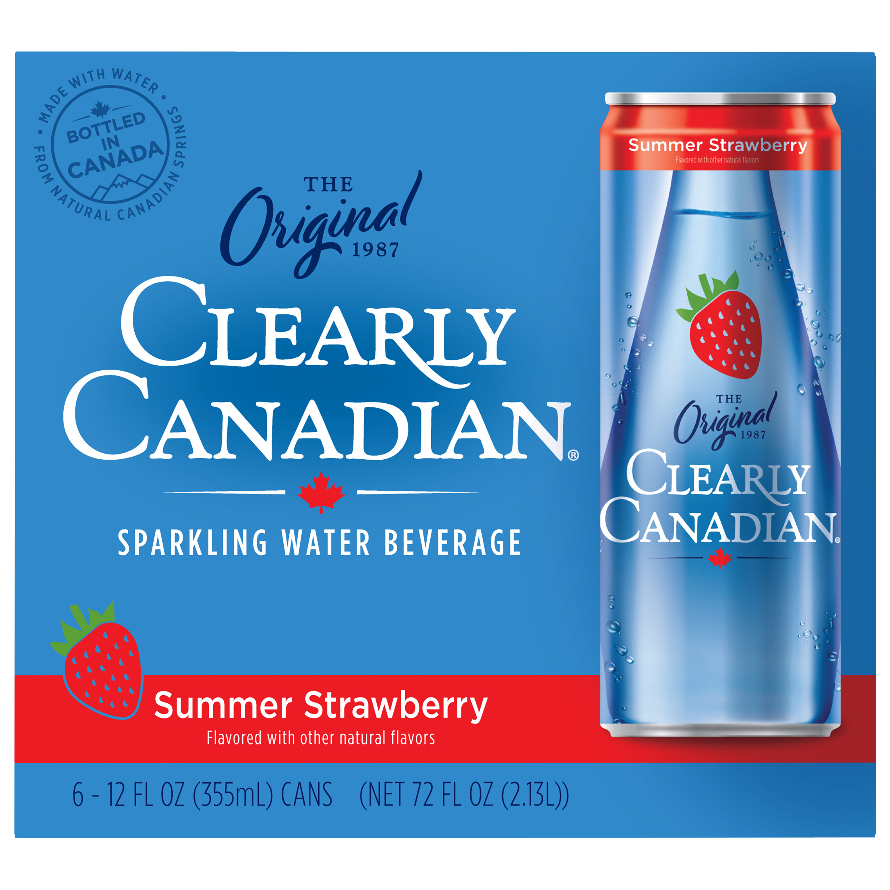 Clearly Canadian Summer Strawberry Sparkling Water 355mL