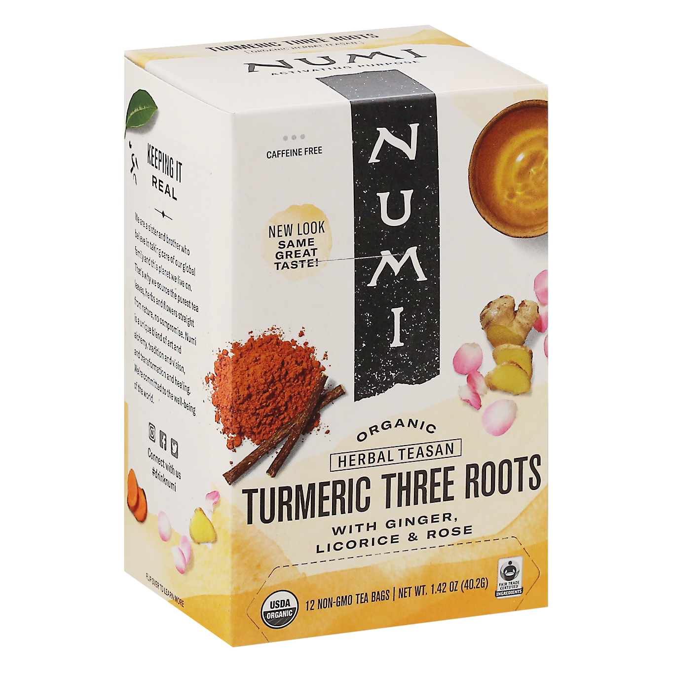 Numi Organic Turmeric Three Roots Herbal Teasan