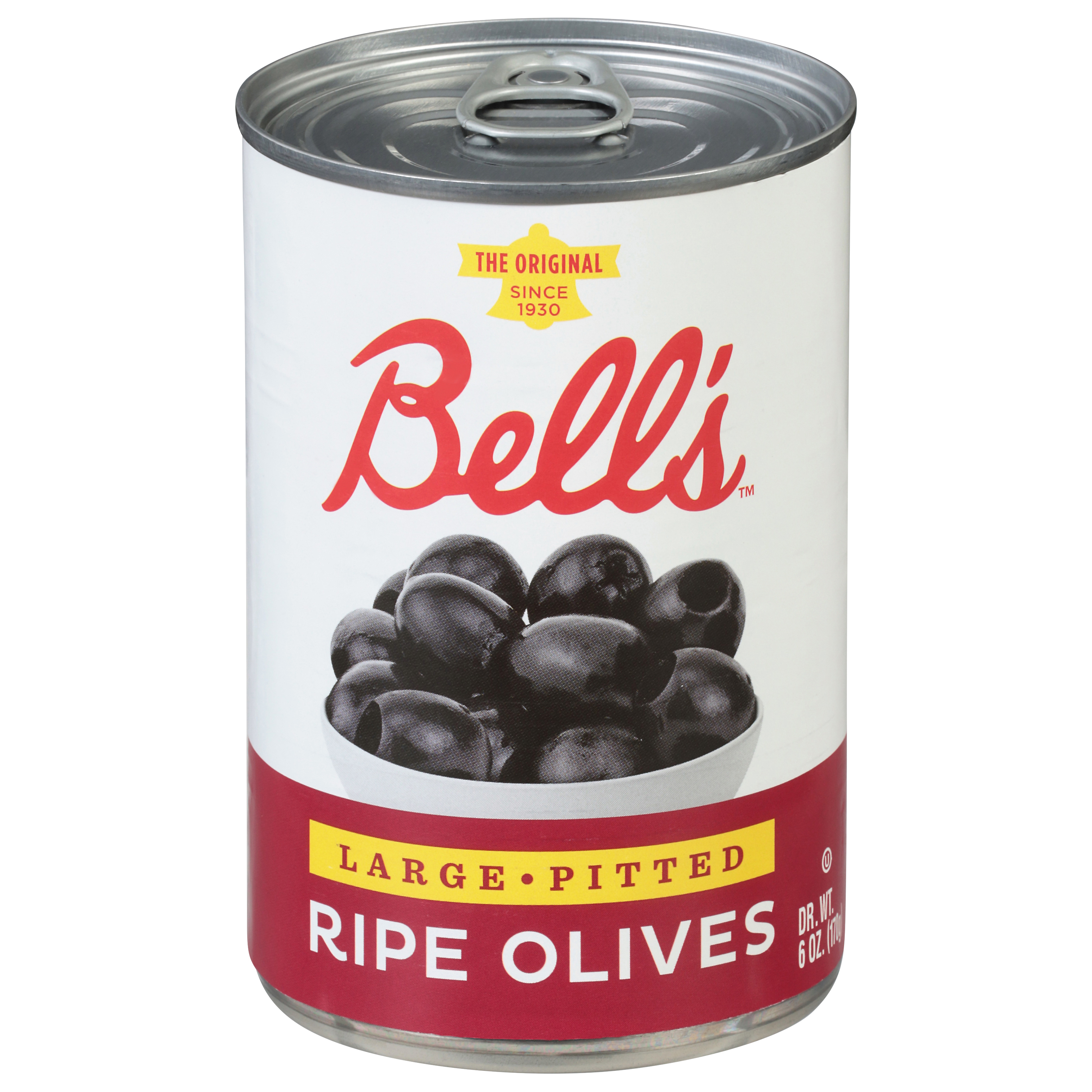 Bell's Pitted Ripe Olives Large 6 oz