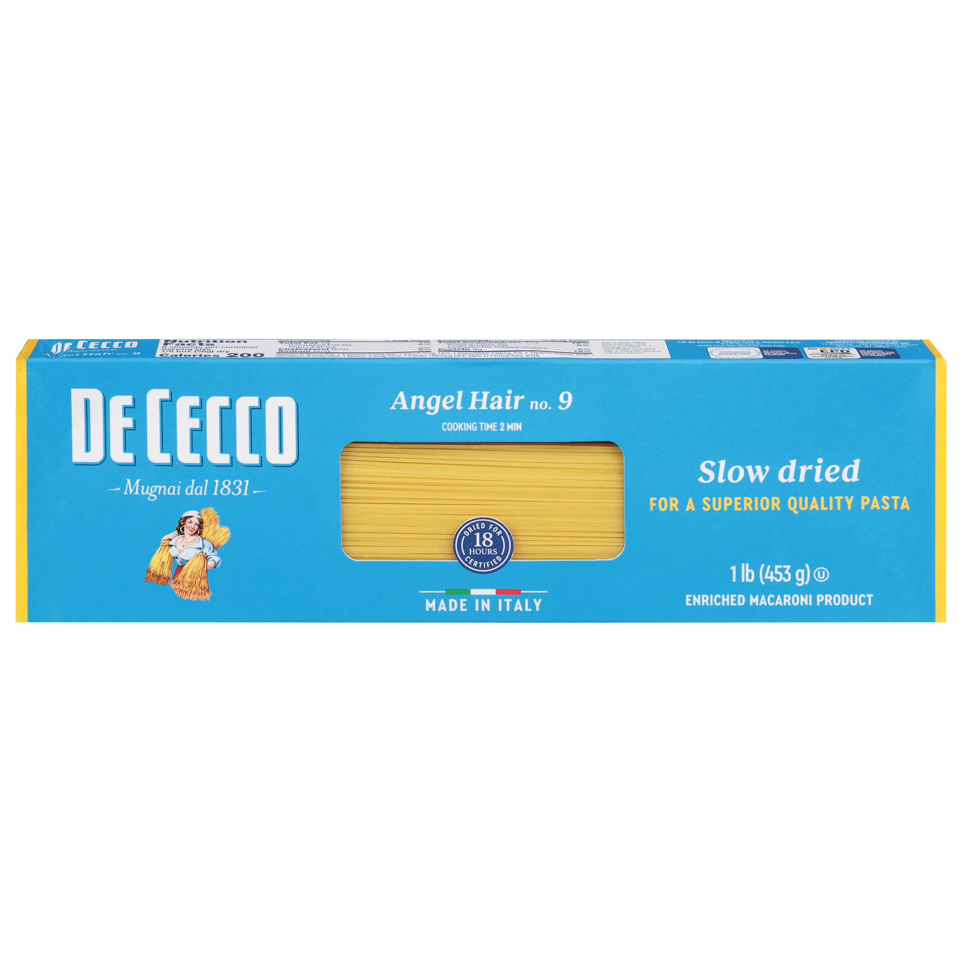 De Cecco Slow Dried No. 9 Angel Hair