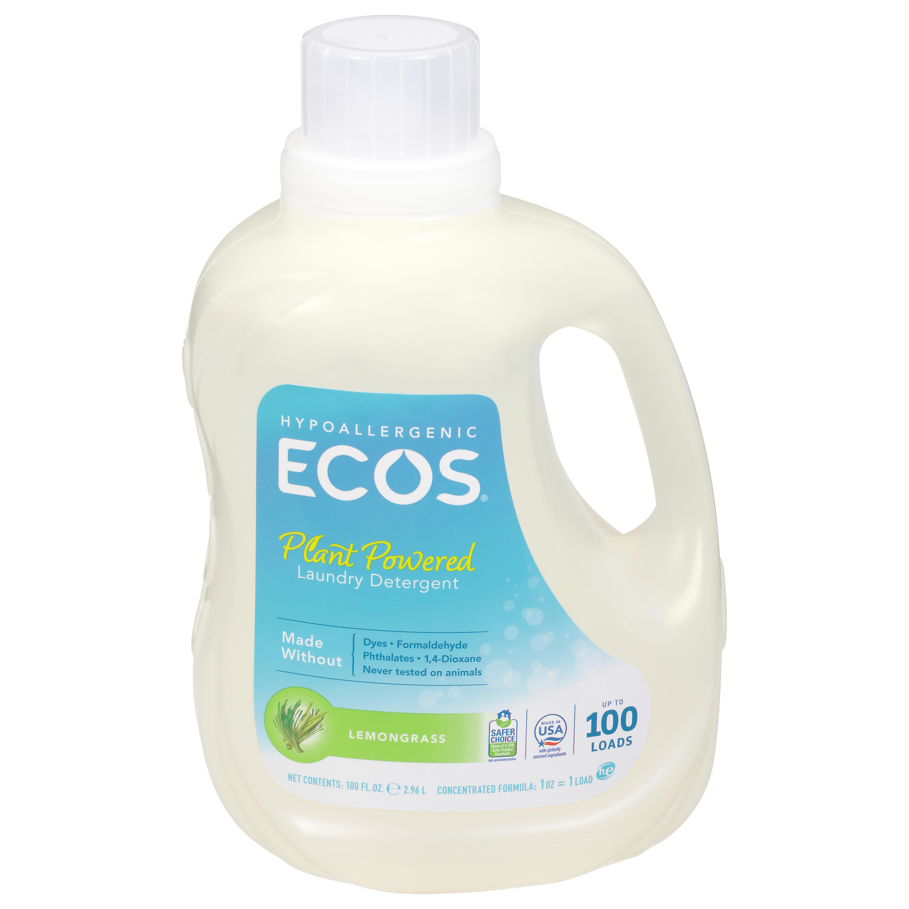 Ecos Plant Powered Lemongrass Laundry Detergent
