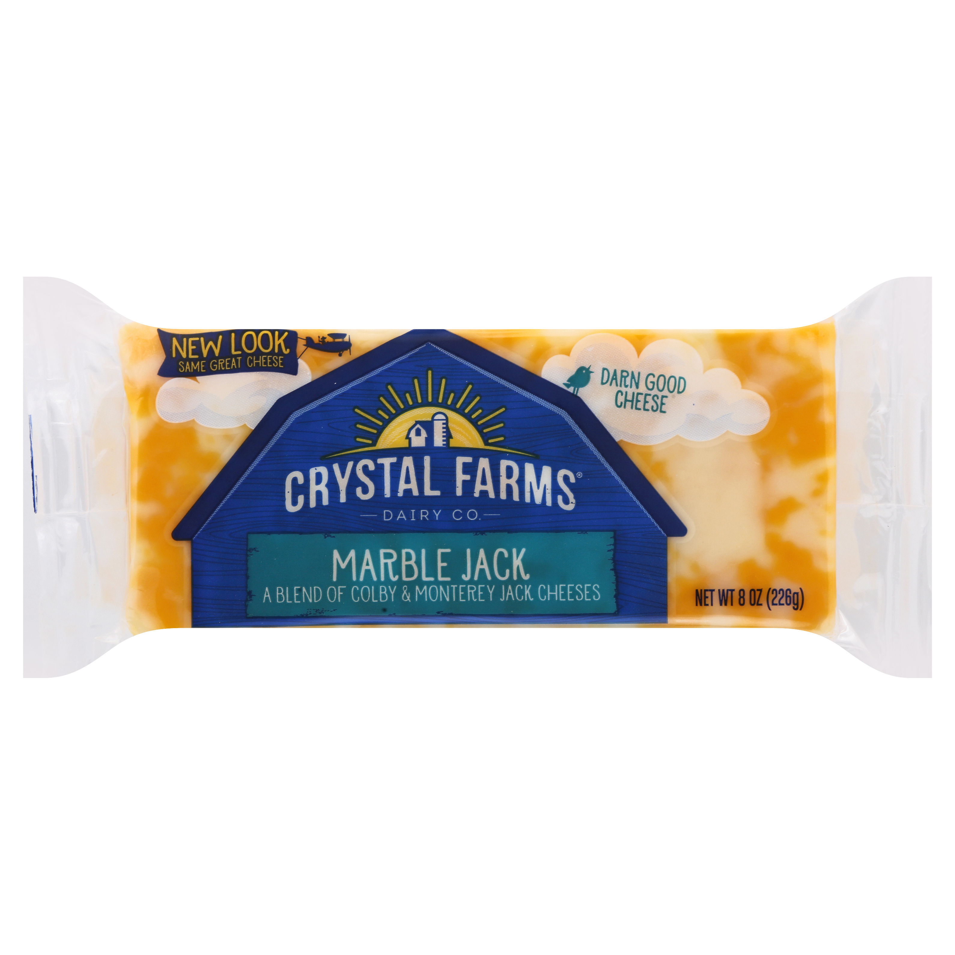 Crystal Farms Marble Jack Cheese, 8 oz. block