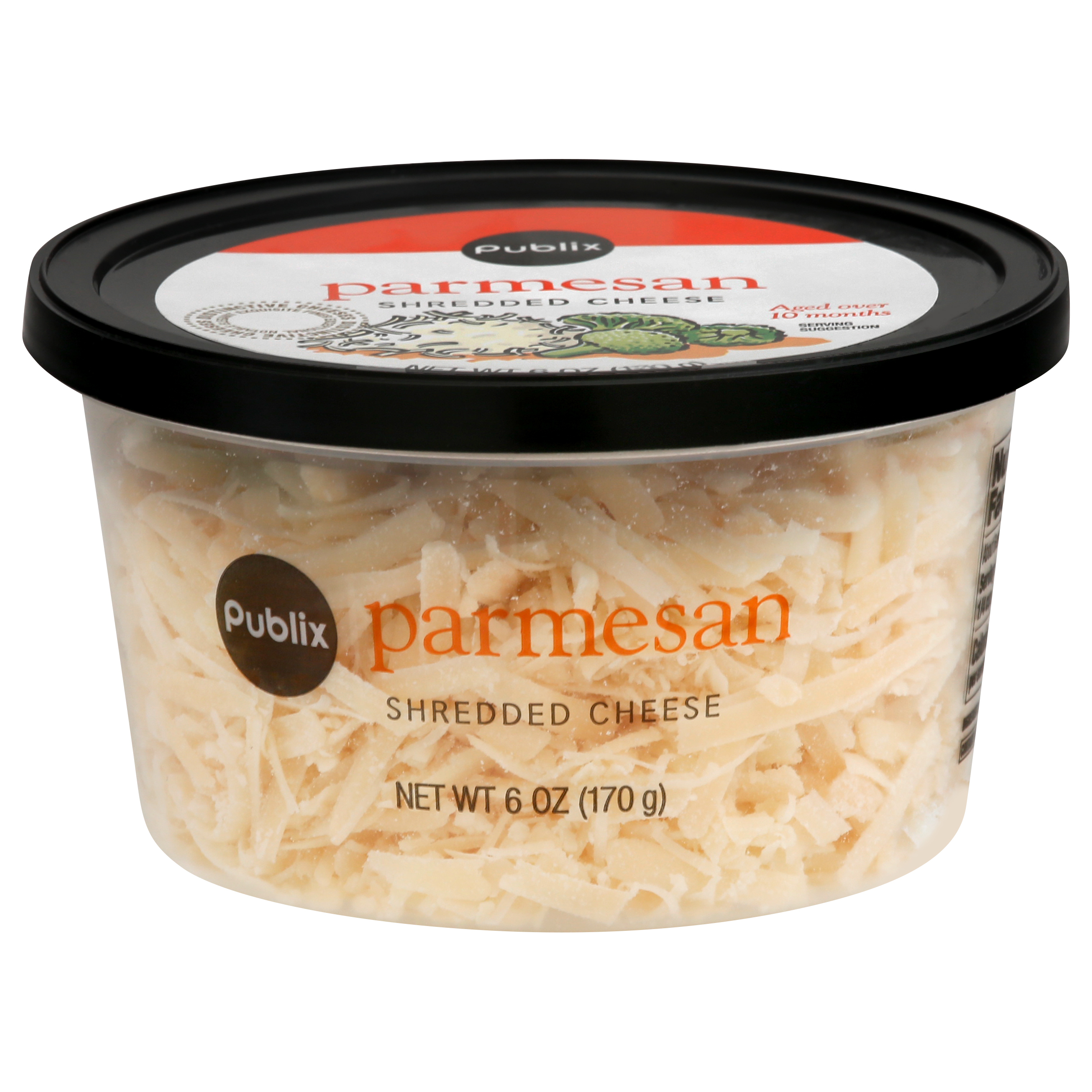 Publix Parmesan Shredded Cheese 6 oz CUP\TUB