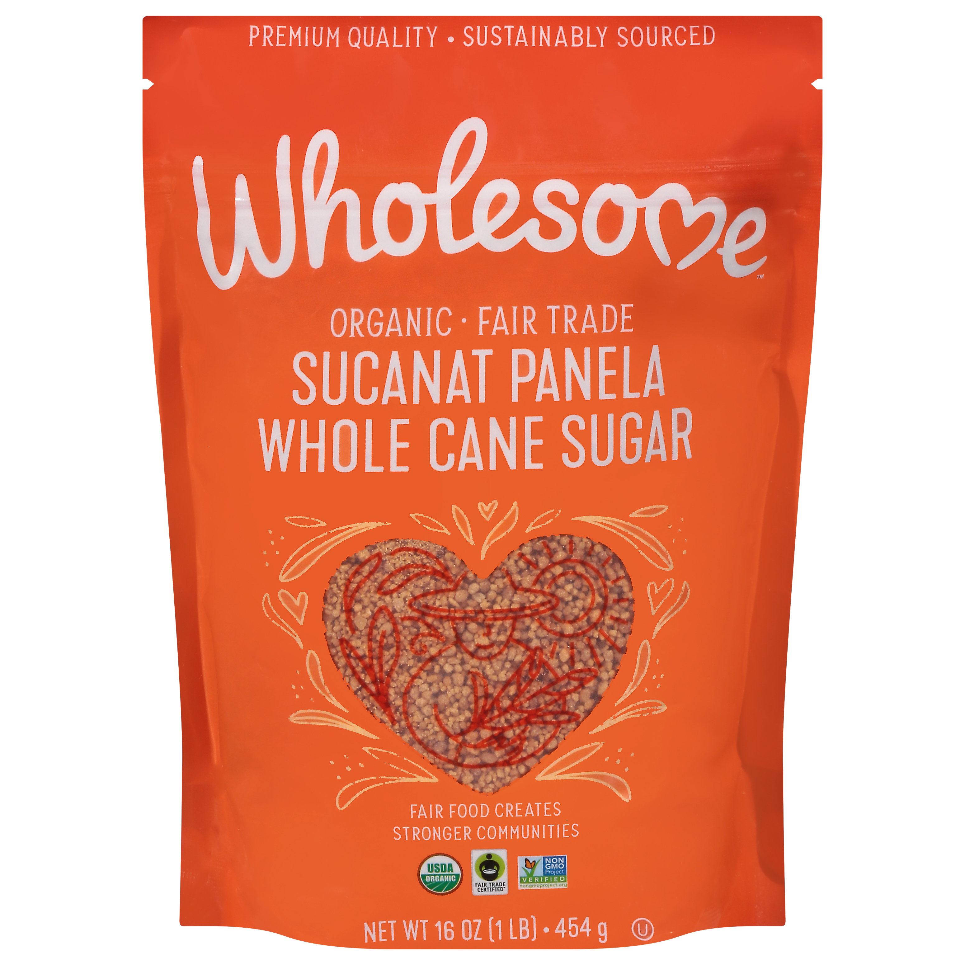 Wholesome Sucanat Panela Organic Whole Cane Sugar