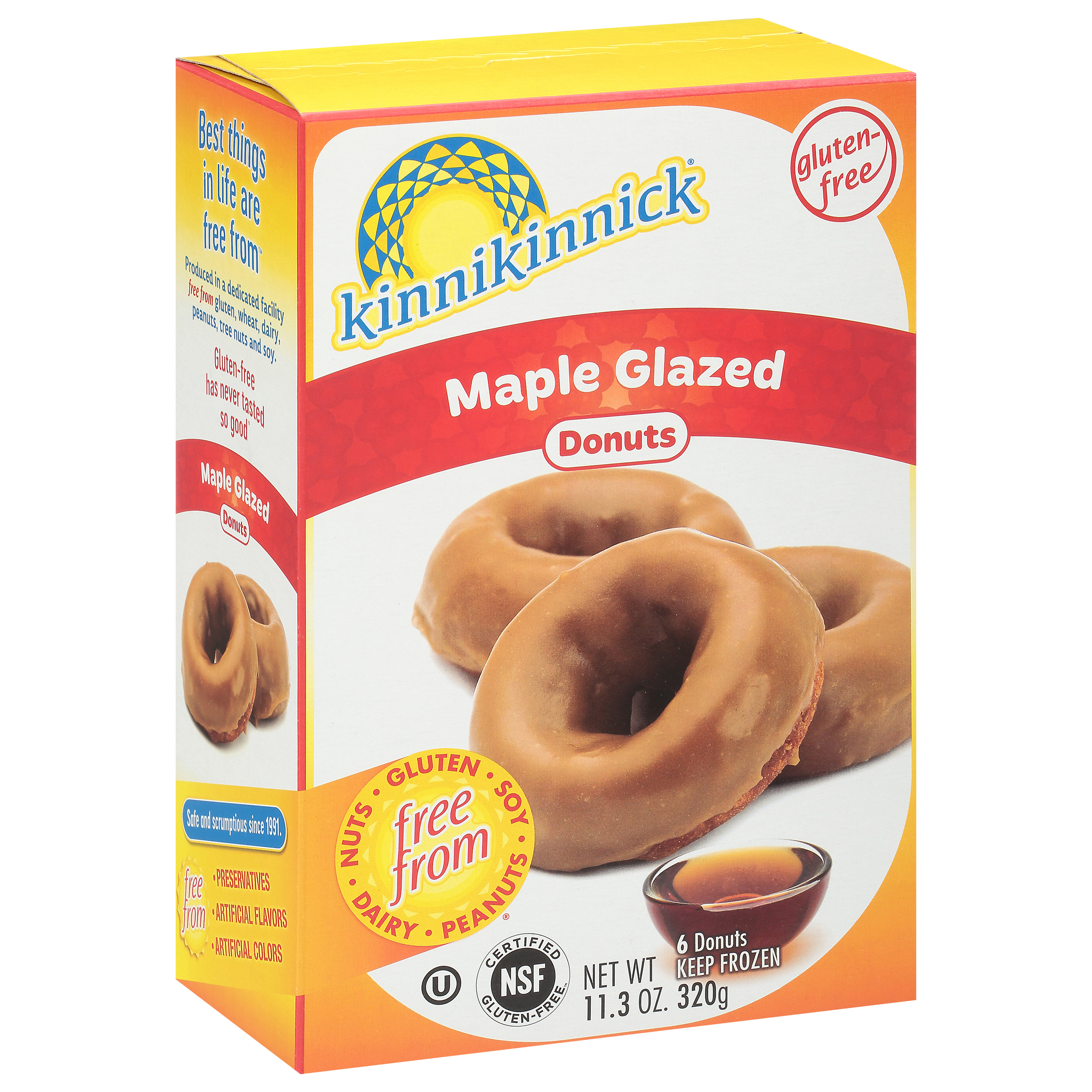 Kinnikinnick Maple Glazed Donuts