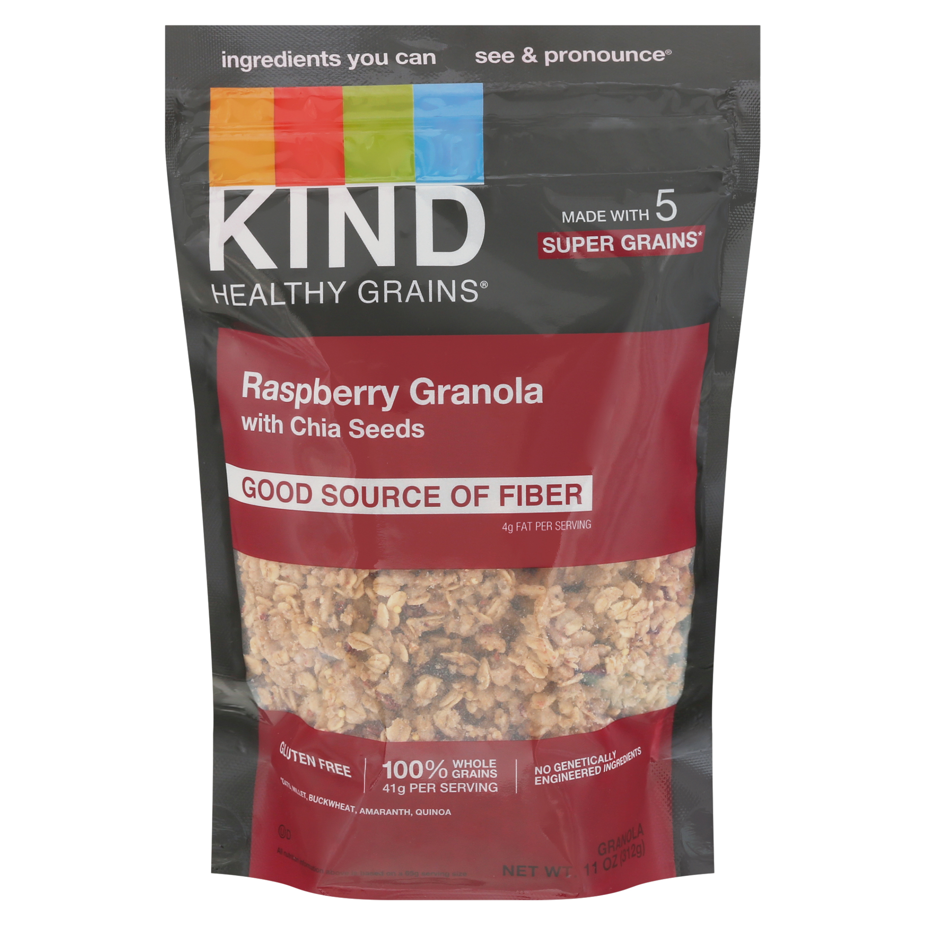 Kind Healthy Grains Raspberry with Chia Seeds Granola