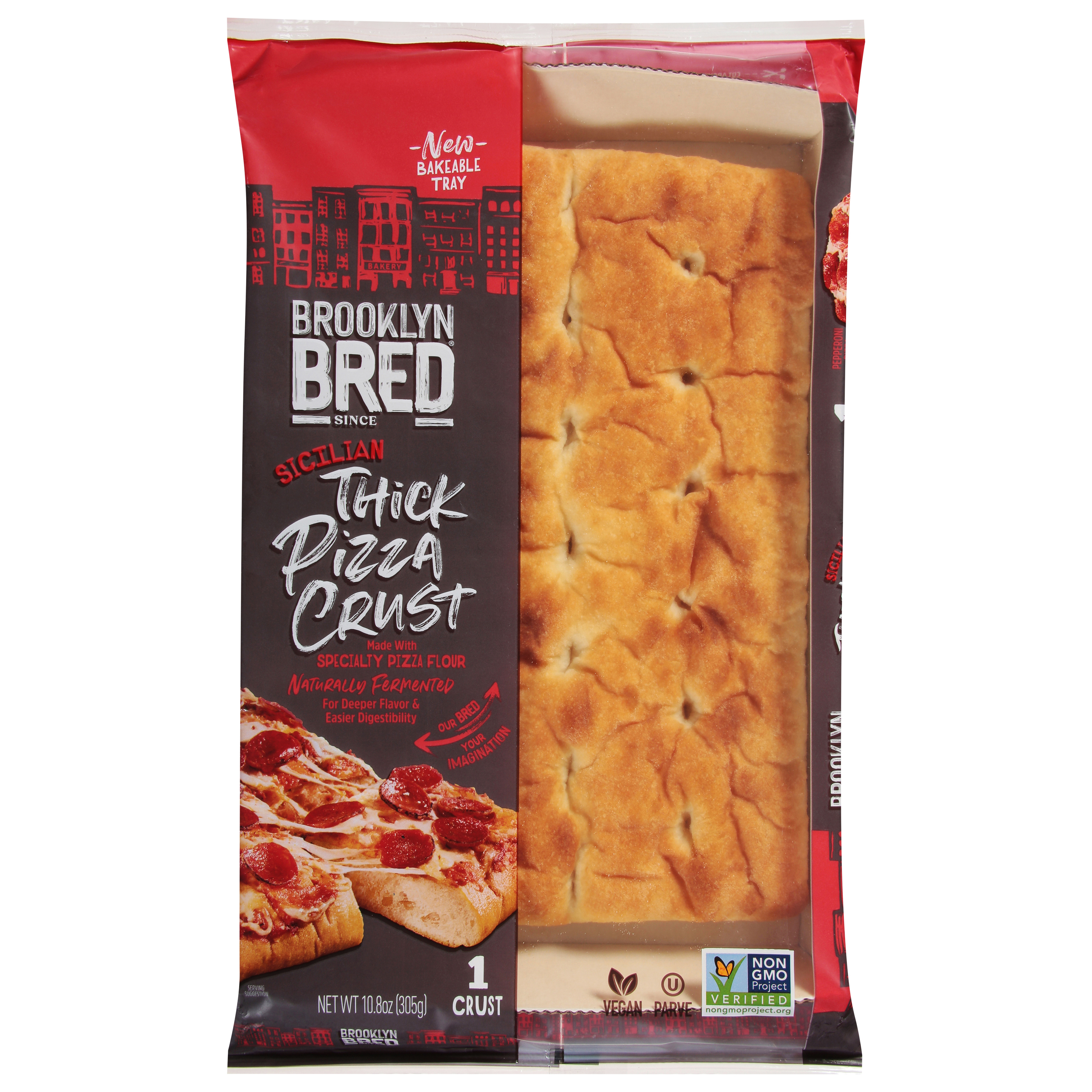 Brooklyn Bred Thick Sicilian Pizza Crust