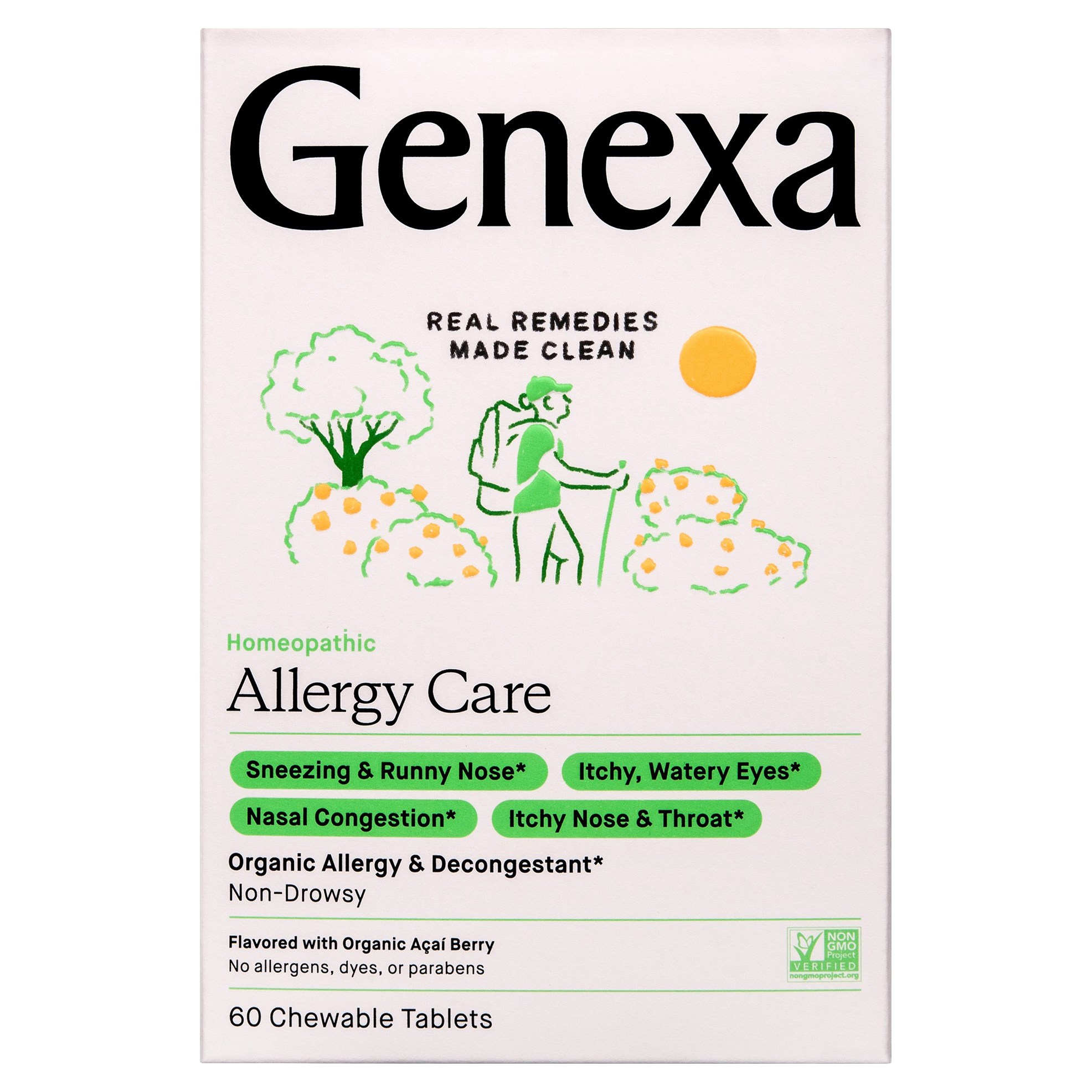 GENEXA ALLERGY CARE ADULT ORGANIC ALLERGY RELIEF