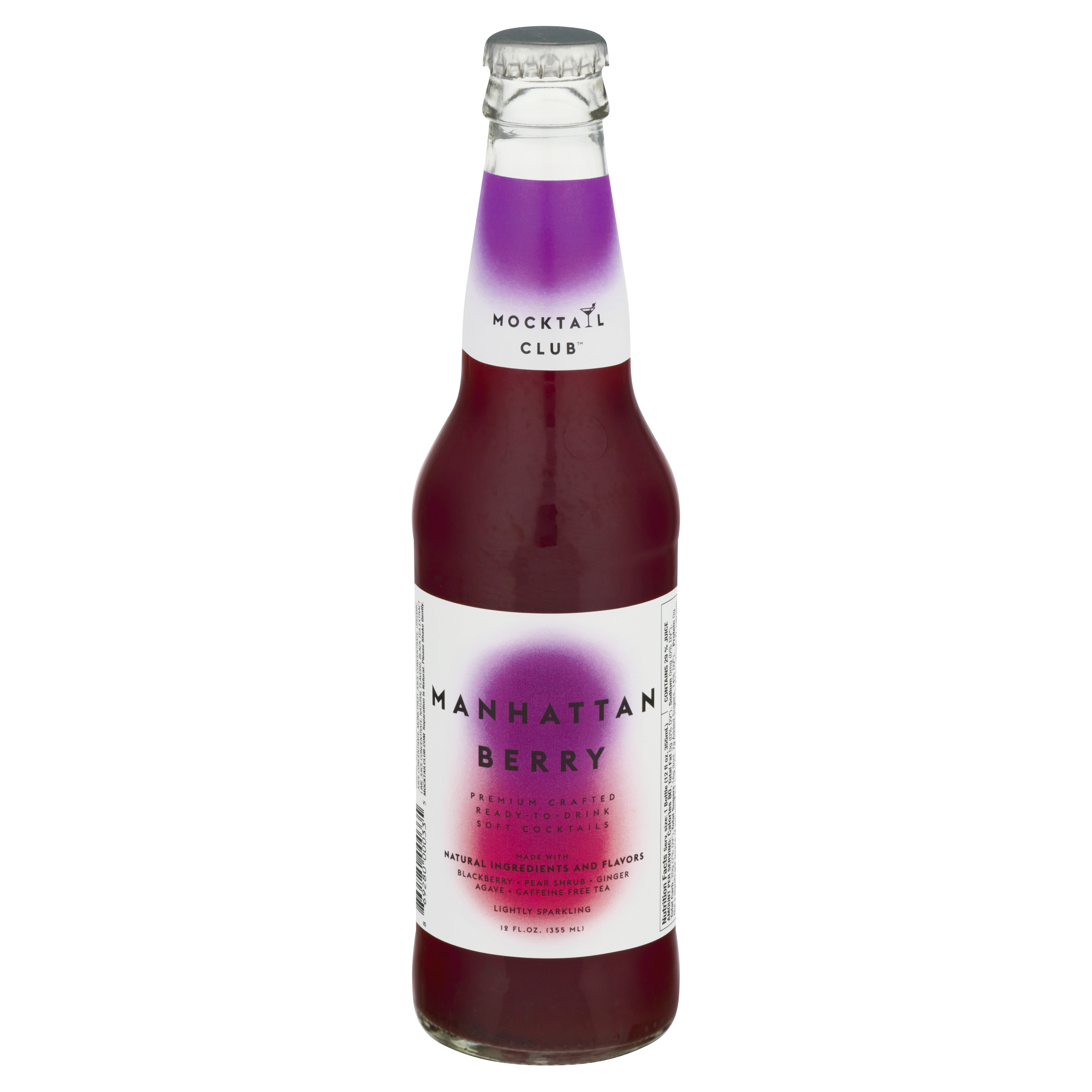 Mocktail Club Lightly Sparkling Manhattan Berry Soft Cocktail