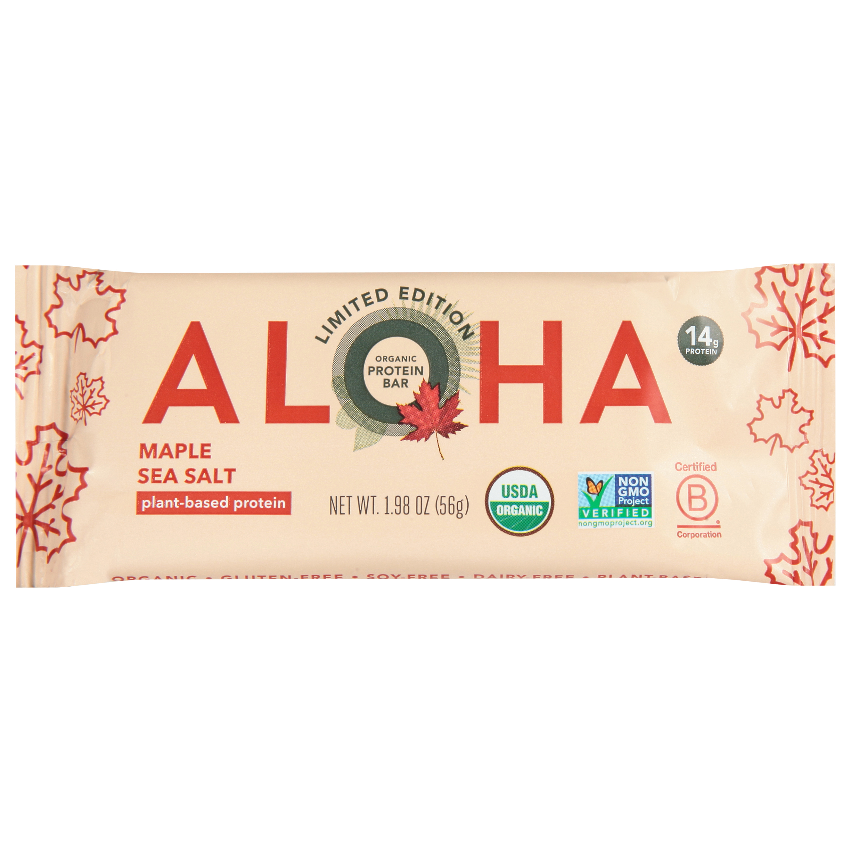 Aloha Organic Maple Sea Salt Protein Bar