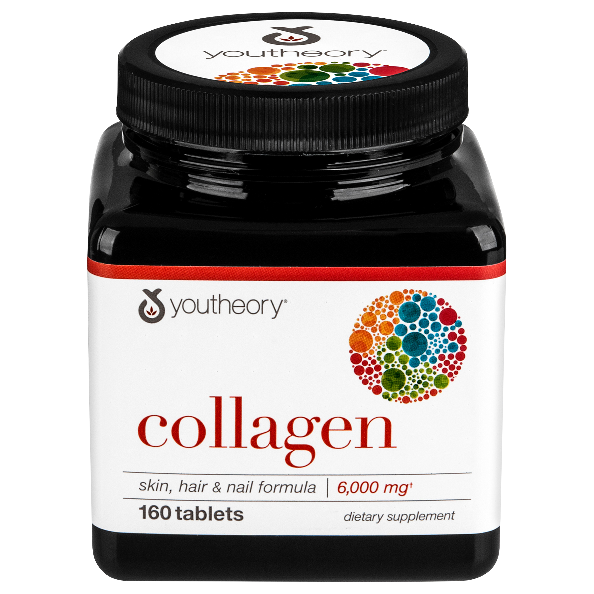 Youtheory Collagen, Skin, Hair & Nail Formula, 160 Tablets