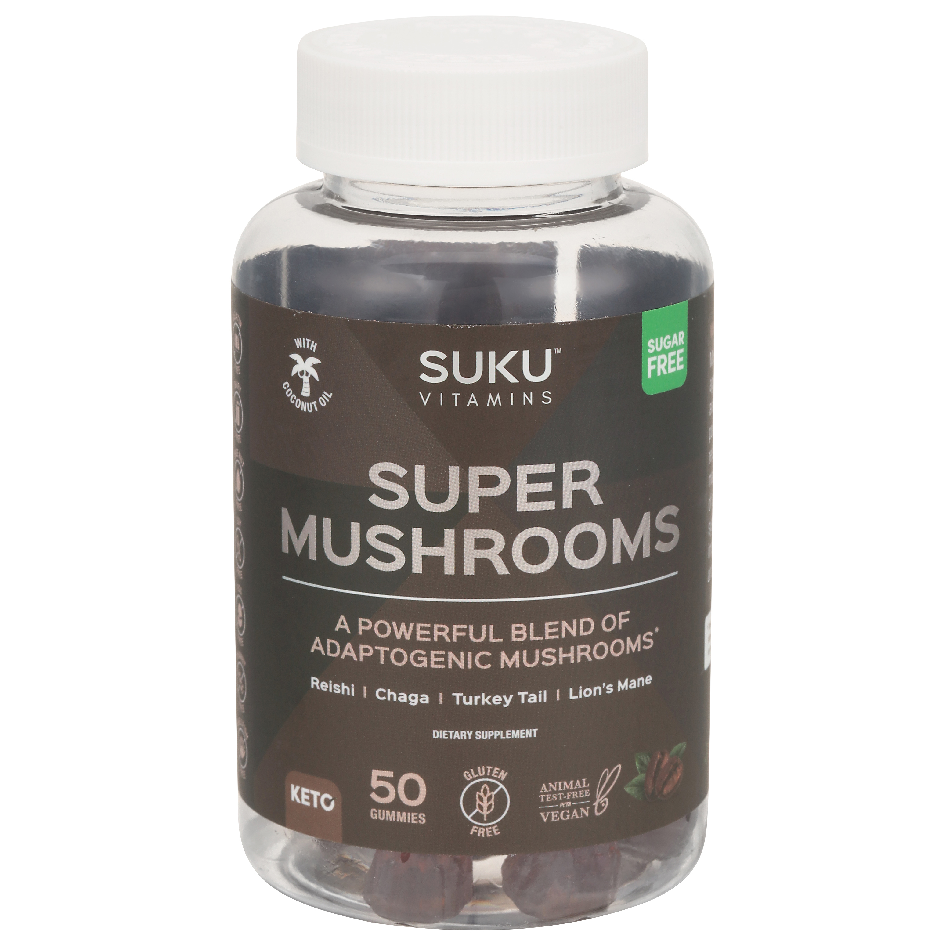 Suku Vitamins Gummies Super Mushrooms 50 Gummies
