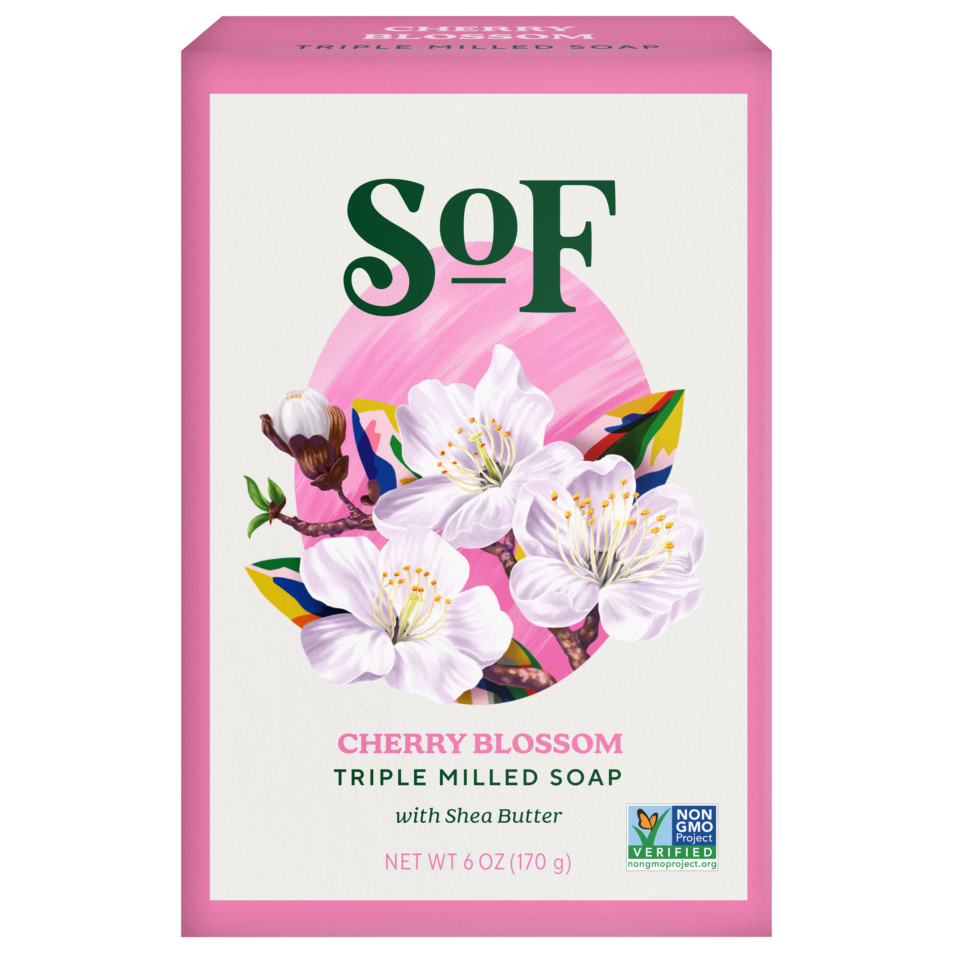 SOF Triple Milled Cherry Blossom Soap with Shea Butter