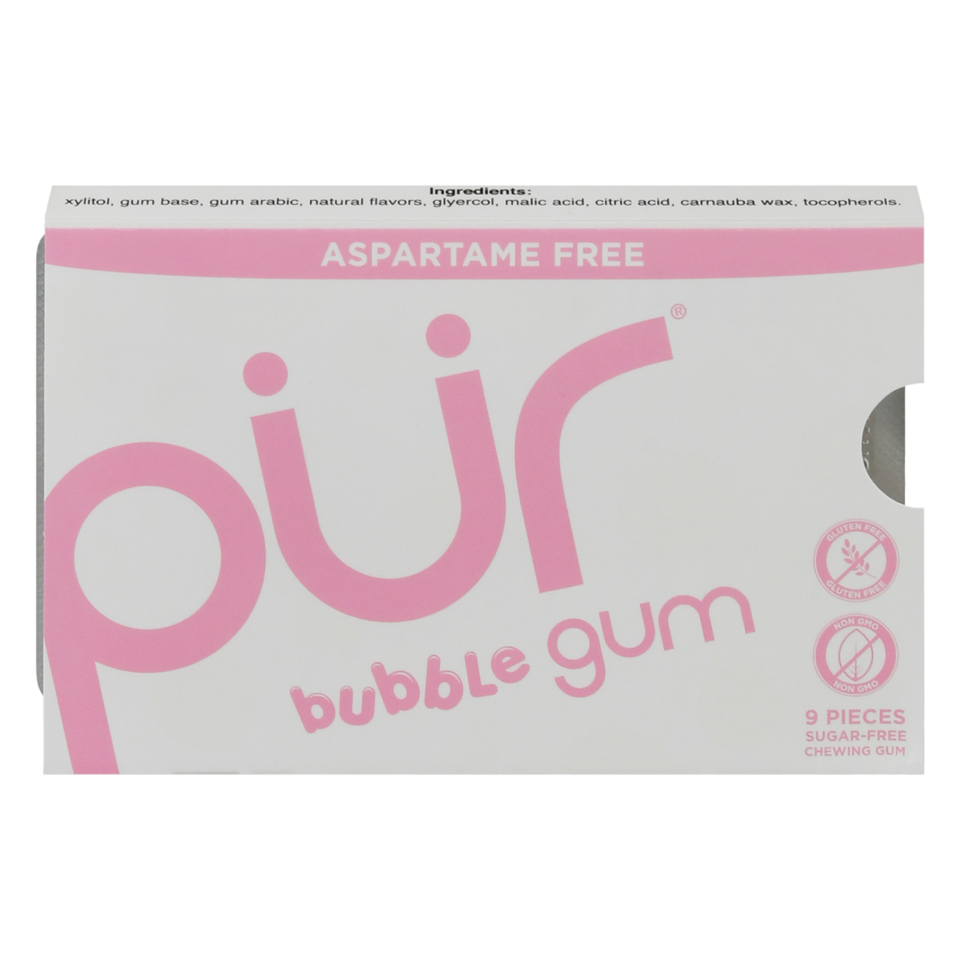 PUR Aspartame Free Bubble Gum Chewing Gum