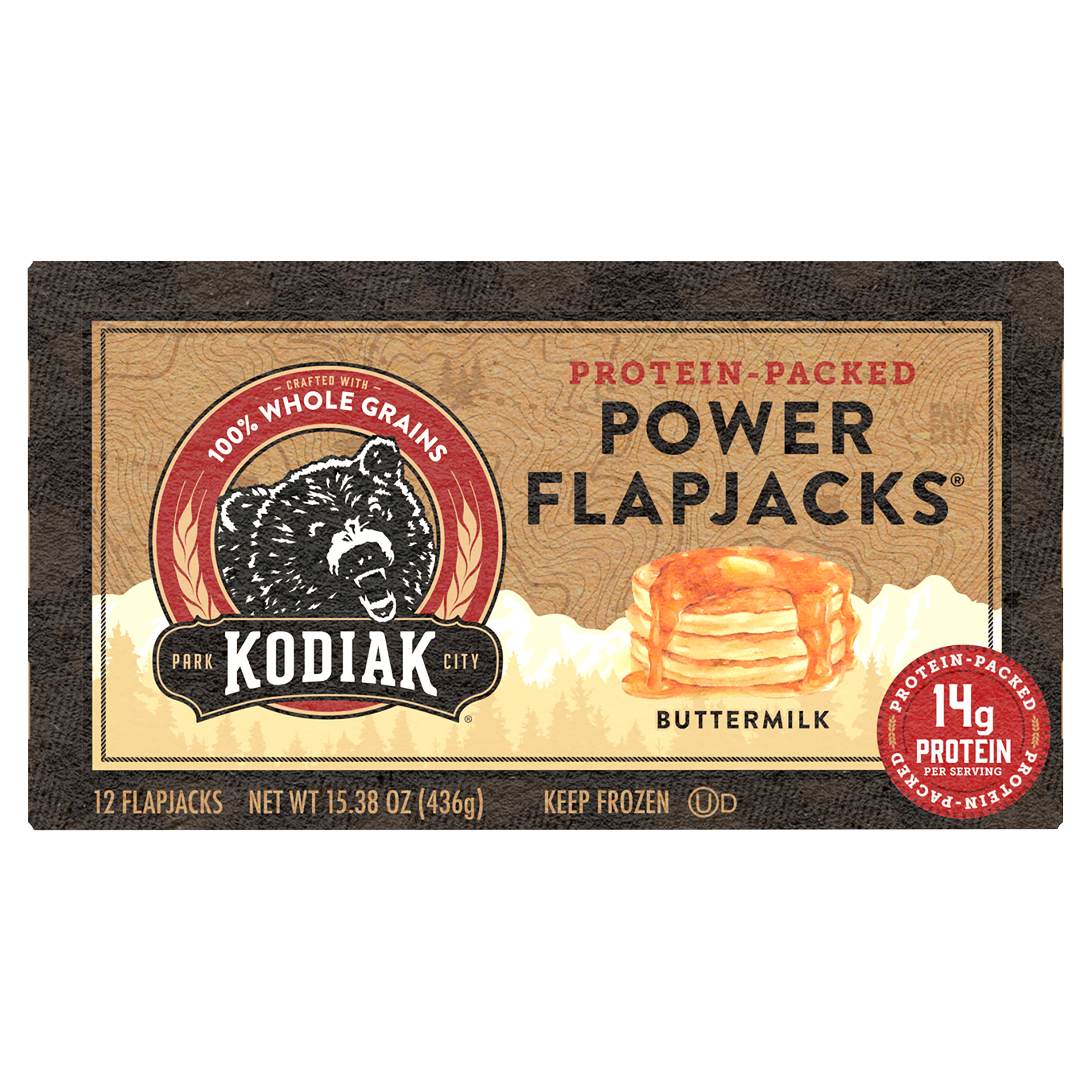 Power Flapjacks, Buttermilk, 15.38 oz/12 Ct